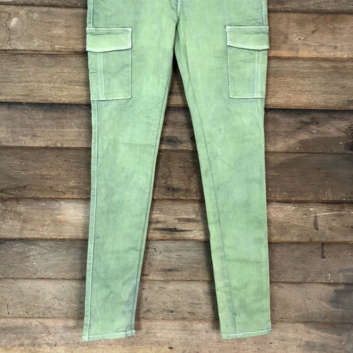 StraightFaded Uniqlo Green faded Multipocket Cargo Pants #4973 Size 26" / US 2 / IT 38 - 3 Thumbnail