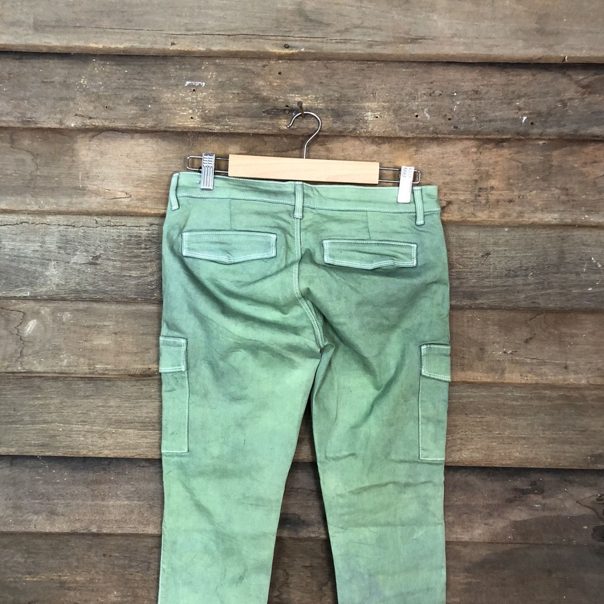 StraightFaded Uniqlo Green faded Multipocket Cargo Pants #4973 Size 26" / US 2 / IT 38 - 11 Thumbnail