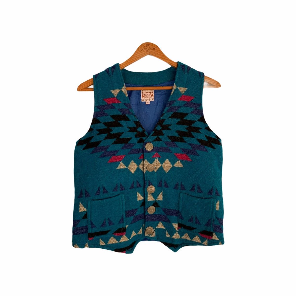 Japanese Brand Japan Titicaca Navajo Aztec Pattern Vest Size US M / EU 48-50 / 2 - 1 Thumbnail