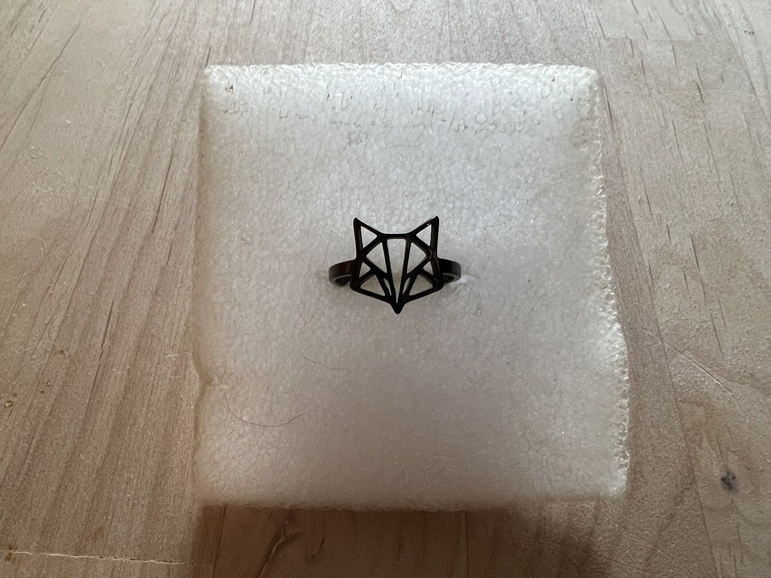 Handmade Black Fox Ring - Size 7.25 Size ONE SIZE - 1 Thumbnail