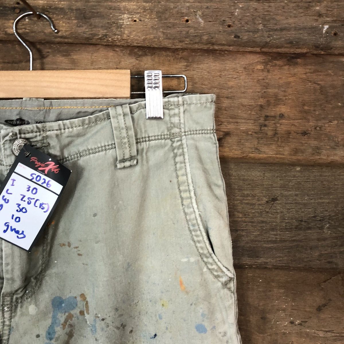 Vintage DL Old Navy thrasher painter worn Grey Cargo Pants #5026 Size US 30 / EU 46 - 5 Thumbnail