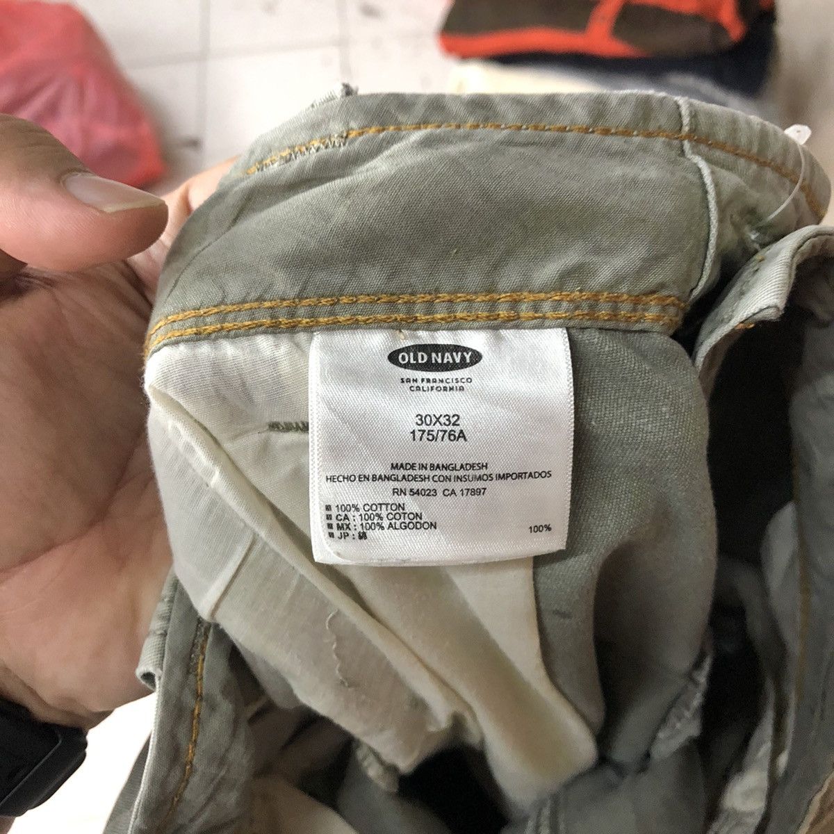 Vintage DL Old Navy thrasher painter worn Grey Cargo Pants #5026 Size US 30 / EU 46 - 19 Thumbnail