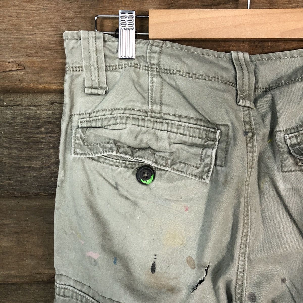 Vintage DL Old Navy thrasher painter worn Grey Cargo Pants #5026 Size US 30 / EU 46 - 16 Thumbnail