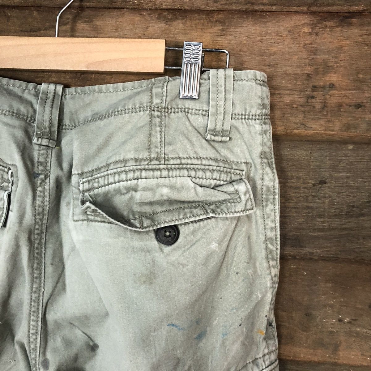 Vintage DL Old Navy thrasher painter worn Grey Cargo Pants #5026 Size US 30 / EU 46 - 17 Thumbnail