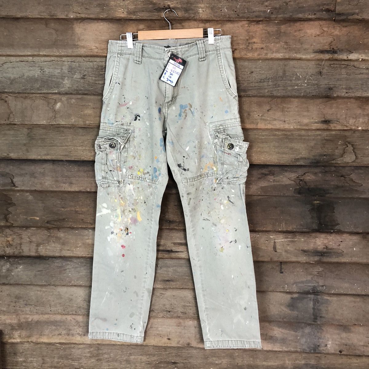 Vintage DL Old Navy thrasher painter worn Grey Cargo Pants #5026 Size US 30 / EU 46 - 1 Thumbnail
