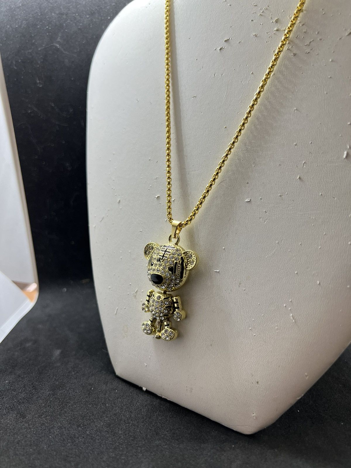 Designer Gold tiger chain necklace with czs Size ONE SIZE - 2 Thumbnail
