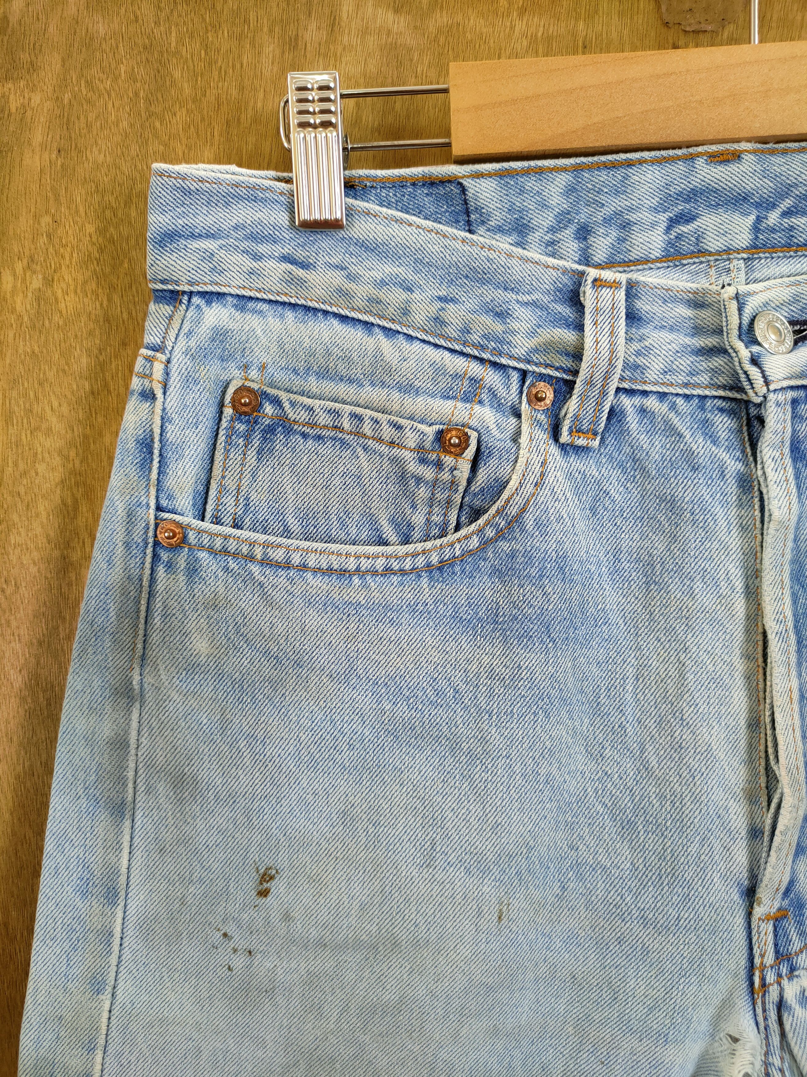 Levi's Levis distressed vintage faded denim pants #46-693 Size US 30 / EU 46 - 7 Thumbnail