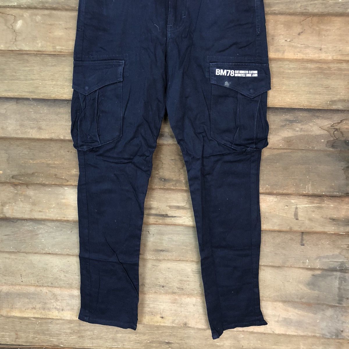 Japanese Brand DL BMC Blue multipocket tactical Cargo Pants #3975 Size US 30 / EU 46 - 3 Thumbnail