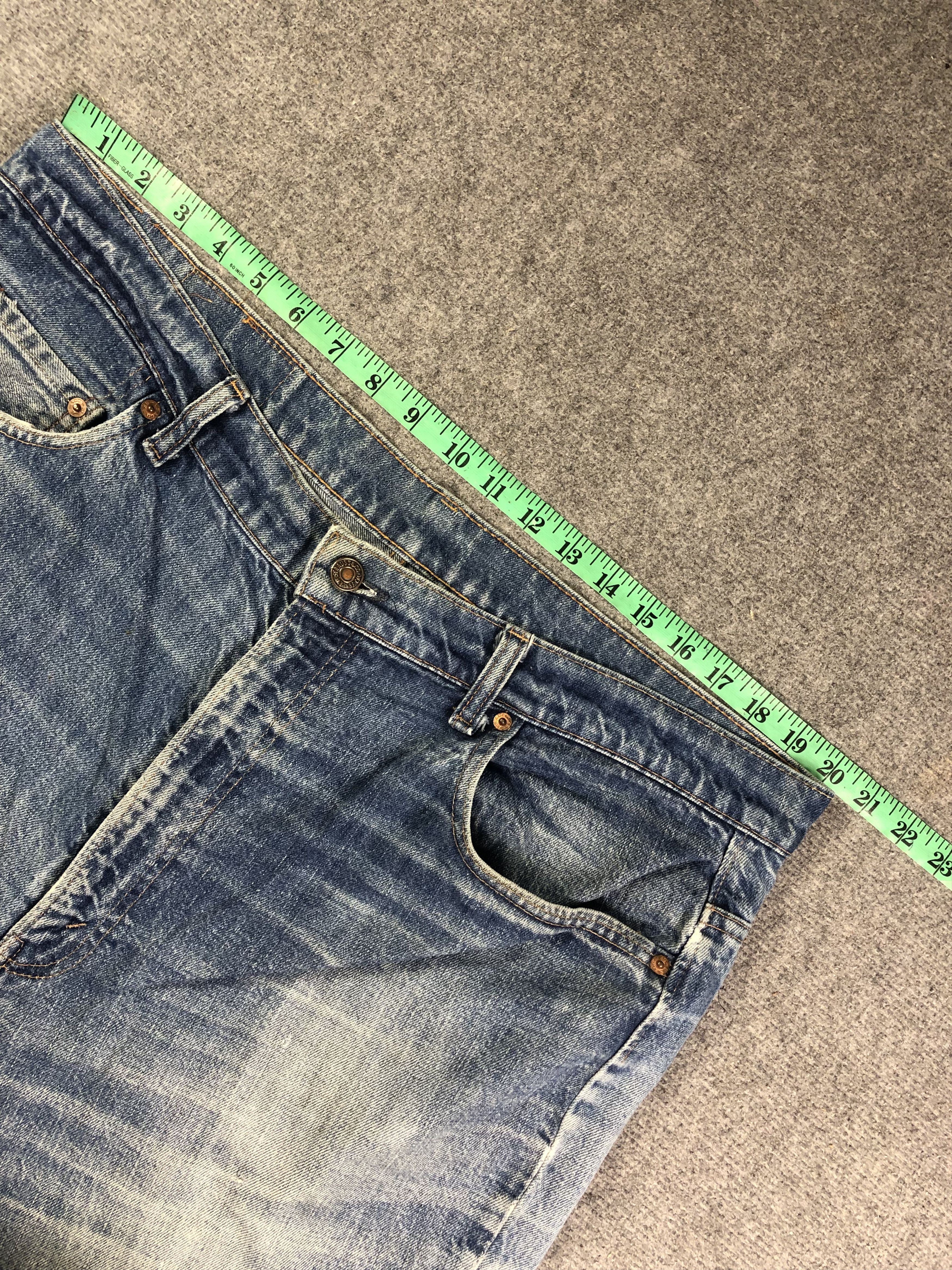 Levi's Wash Blue Vintage Levis 517 Flare Talon Zip Jeans 42x29.5 Size US 42 / EU 58 - 6 Thumbnail