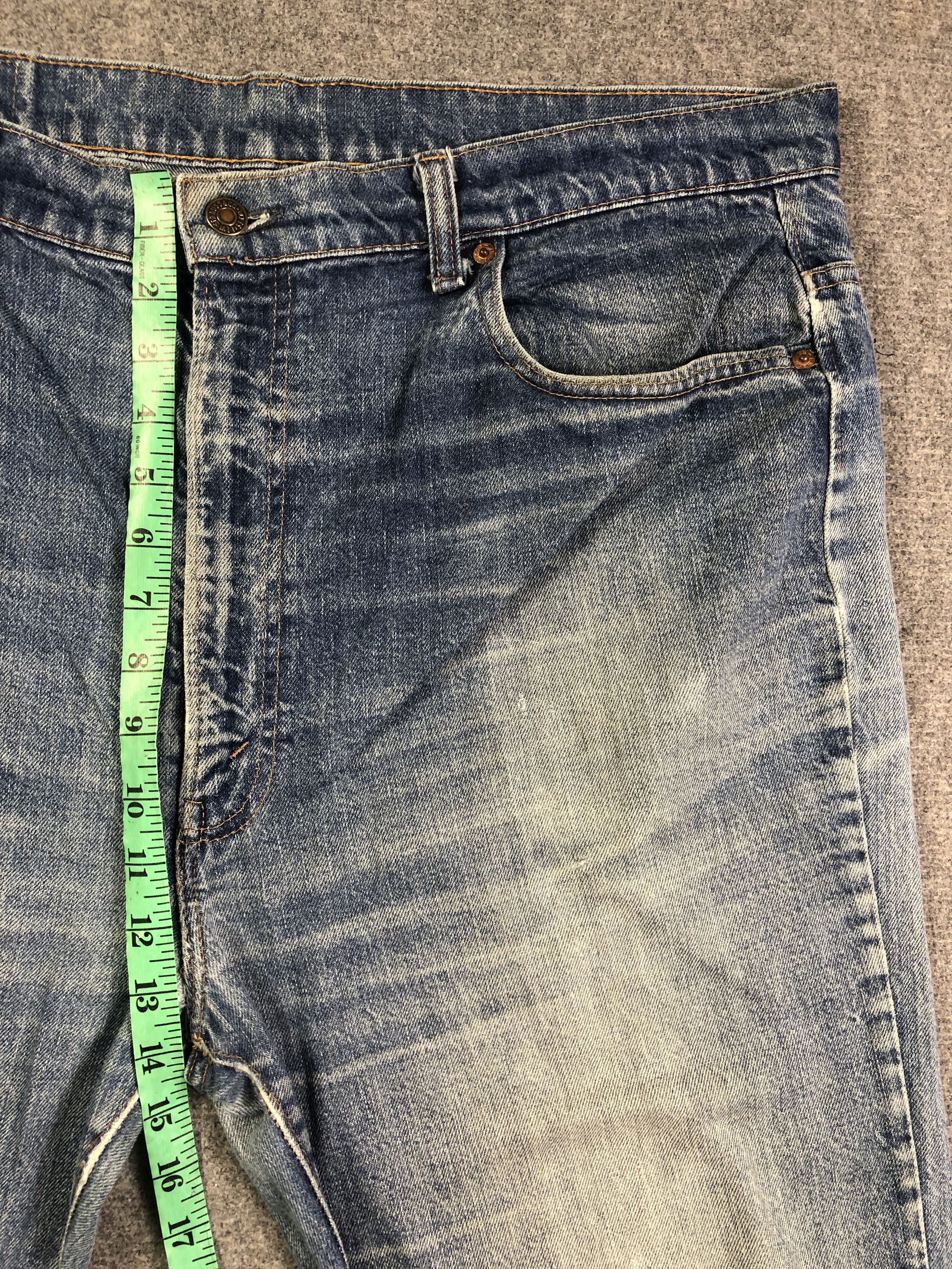 Levi's Wash Blue Vintage Levis 517 Flare Talon Zip Jeans 42x29.5 Size US 42 / EU 58 - 7 Thumbnail