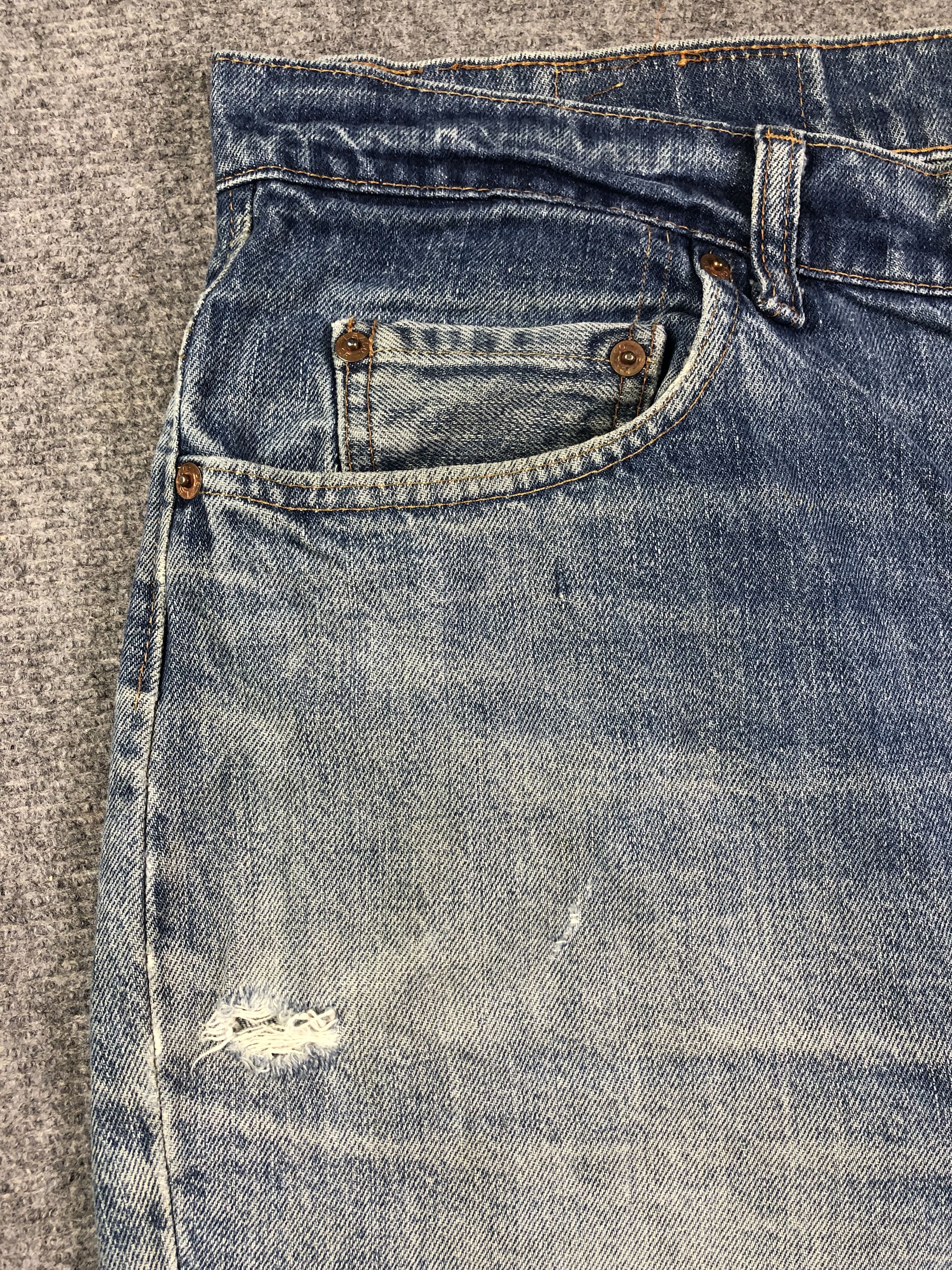 Levi's Wash Blue Vintage Levis 517 Flare Talon Zip Jeans 42x29.5 Size US 42 / EU 58 - 9 Thumbnail