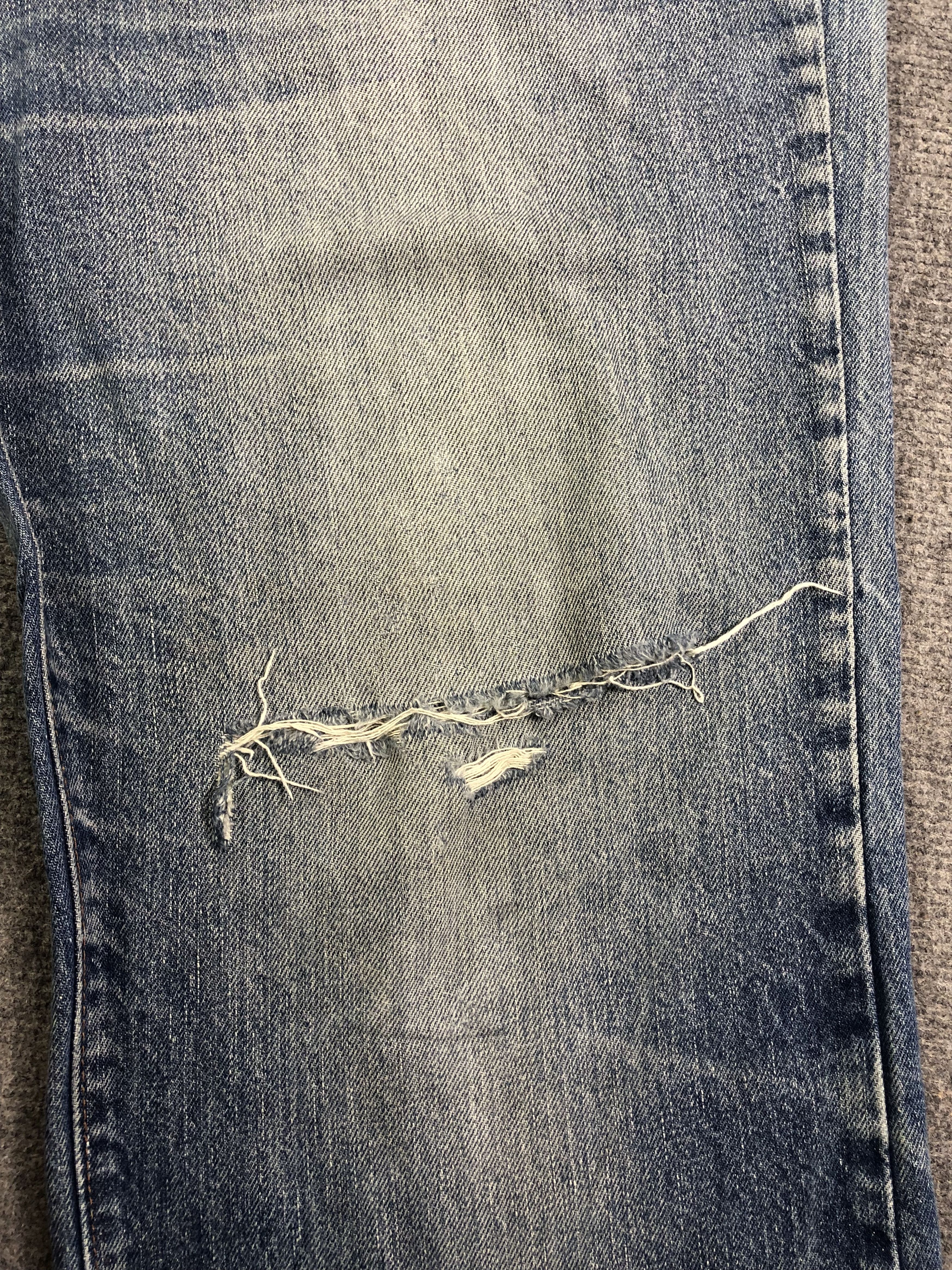 Levi's Wash Blue Vintage Levis 517 Flare Talon Zip Jeans 42x29.5 Size US 42 / EU 58 - 11 Thumbnail