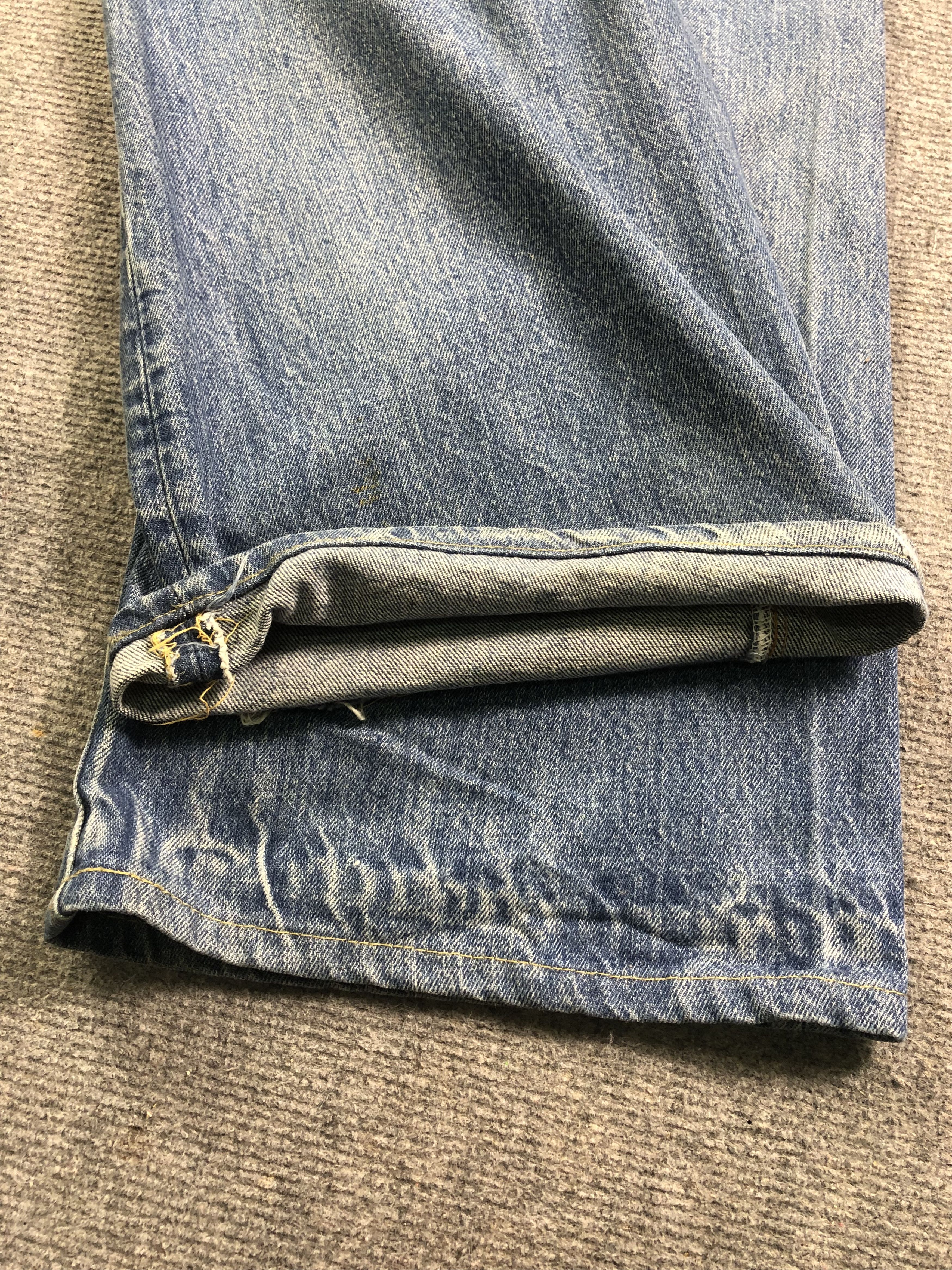 Levi's Wash Blue Vintage Levis 517 Flare Talon Zip Jeans 42x29.5 Size US 42 / EU 58 - 14 Thumbnail