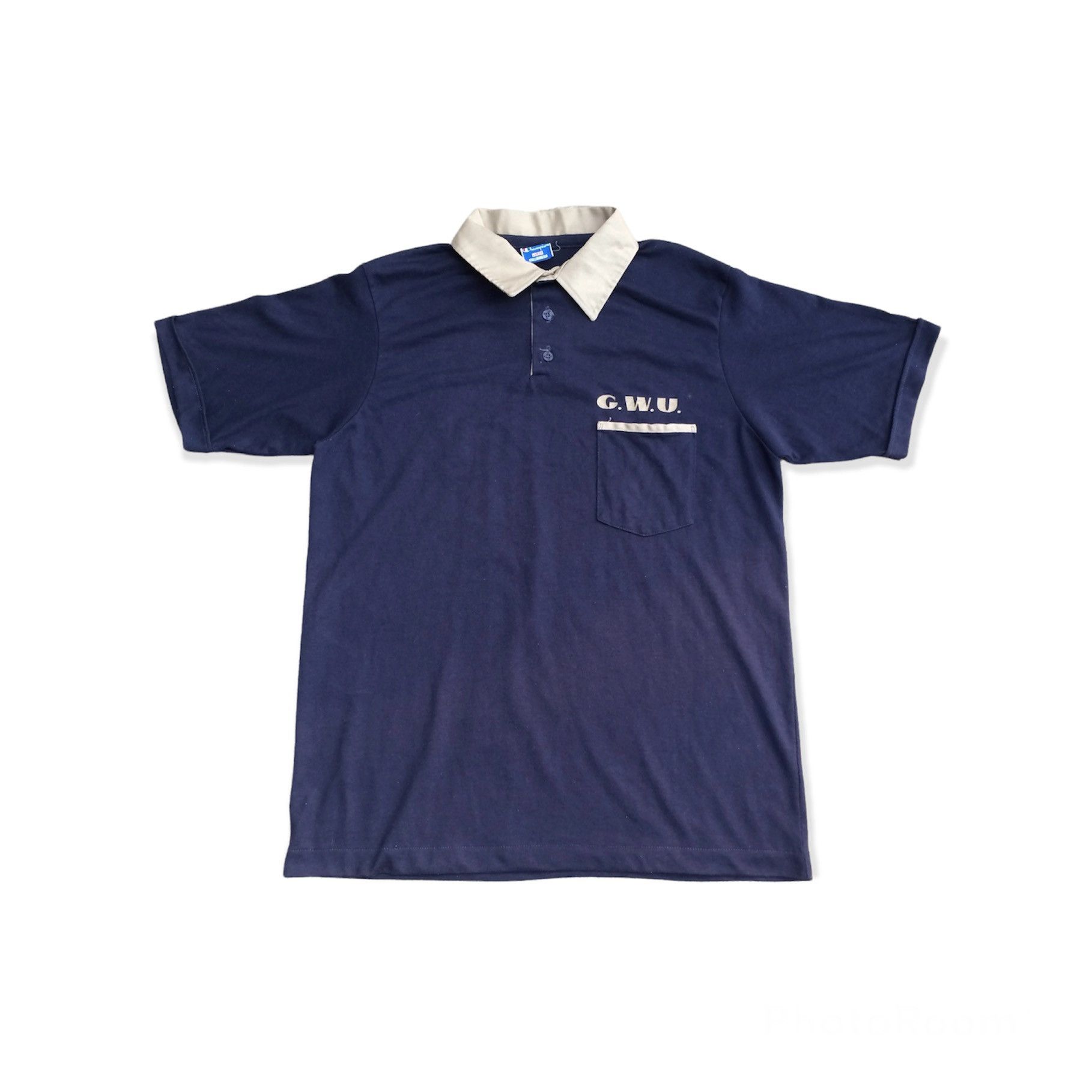 Vintage Champion G.W.U Polo Shirt