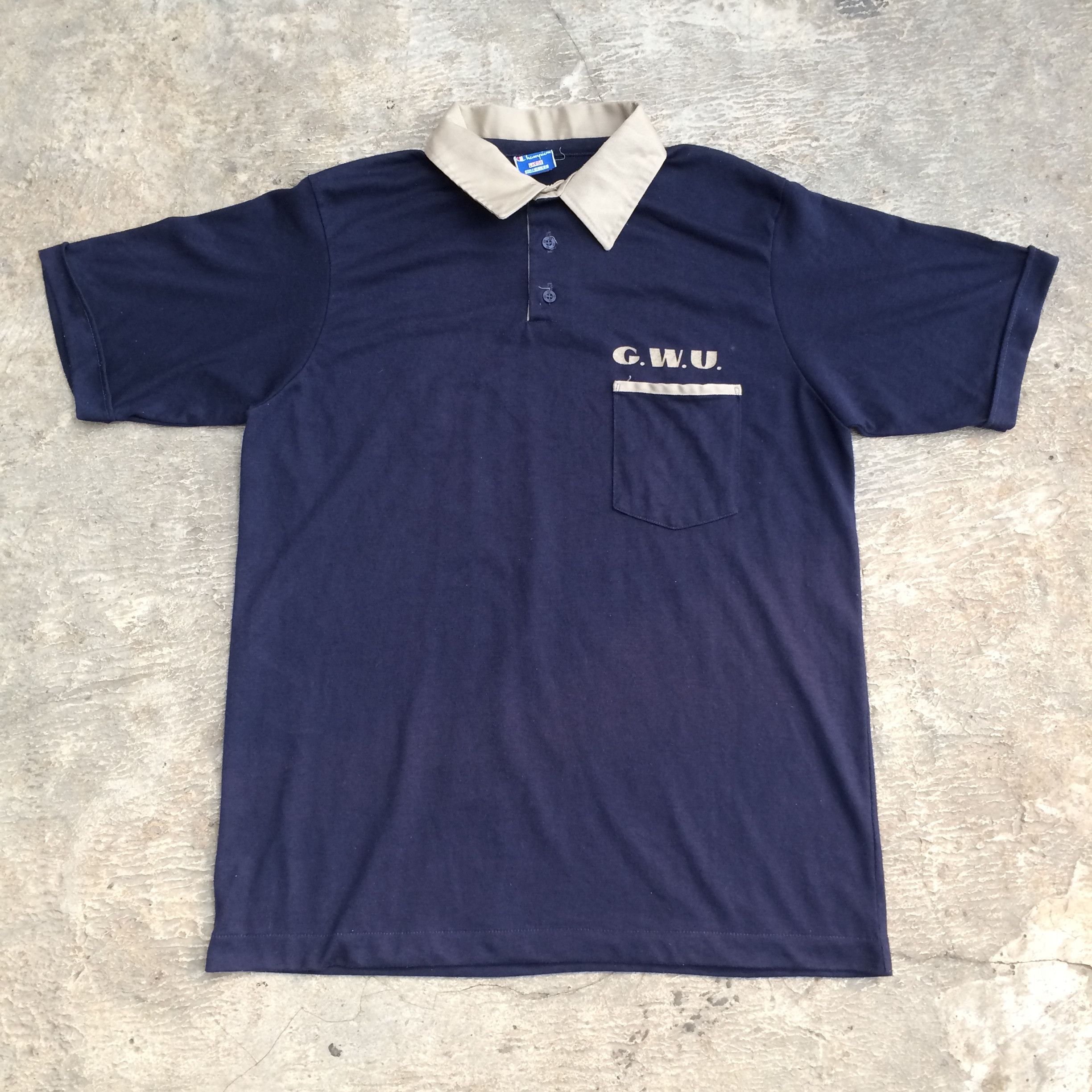 Vintage Champion G.W.U Polo Shirt