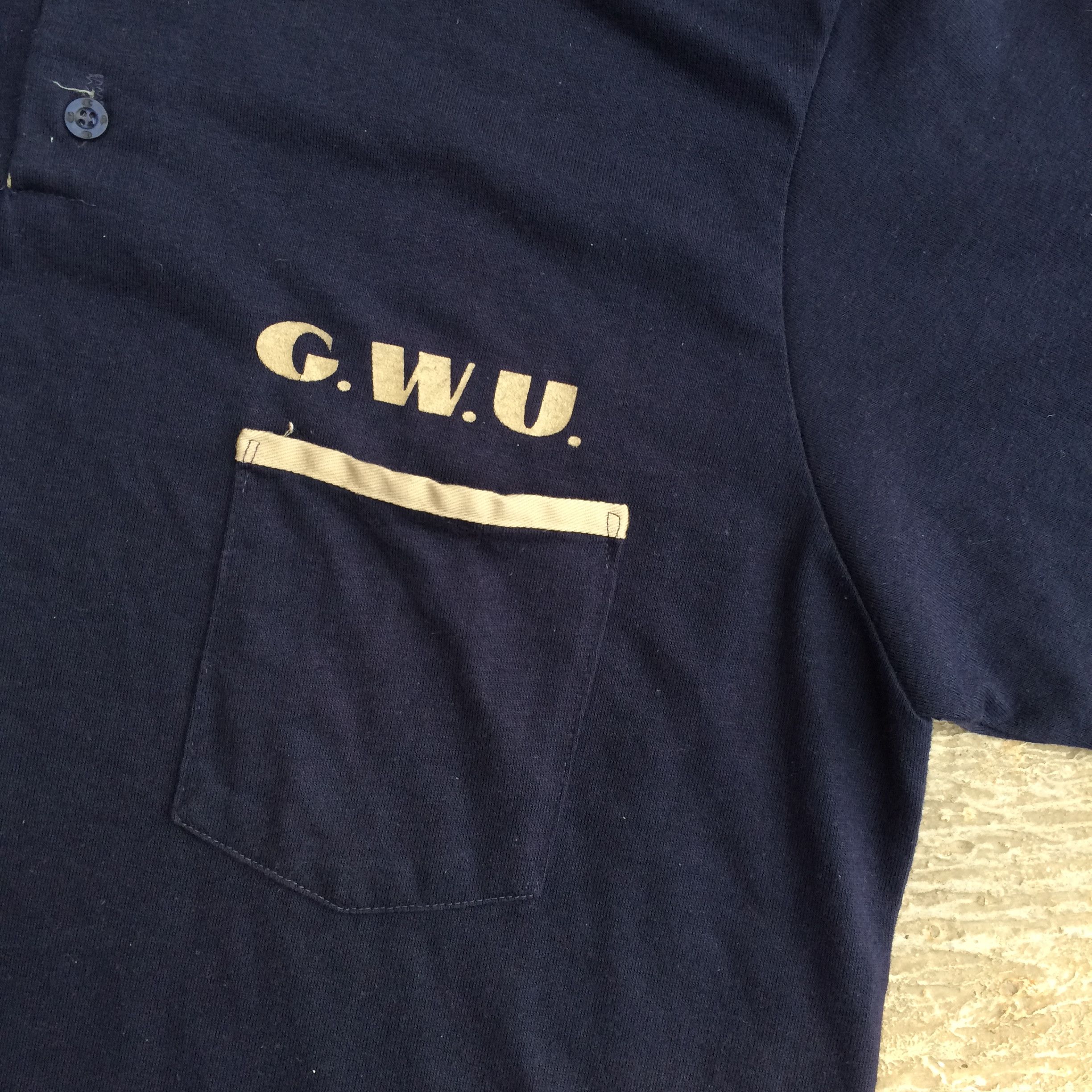 Vintage Champion G.W.U Polo Shirt