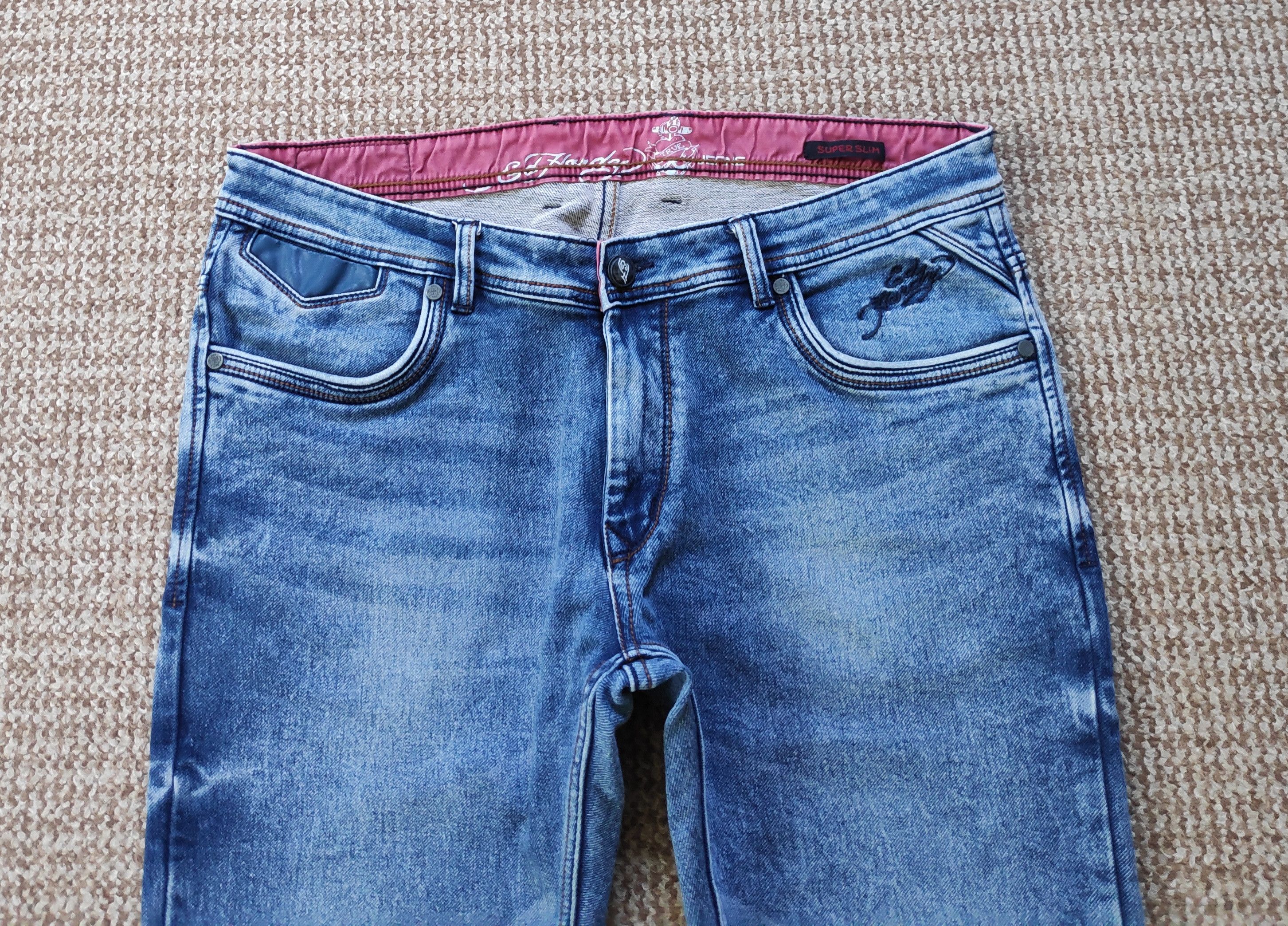 Ed Hardy Ed Hardy Stretch Slim Skinny Denim Jeans Sweatpants Size US 38 / EU 54 - 7 Thumbnail