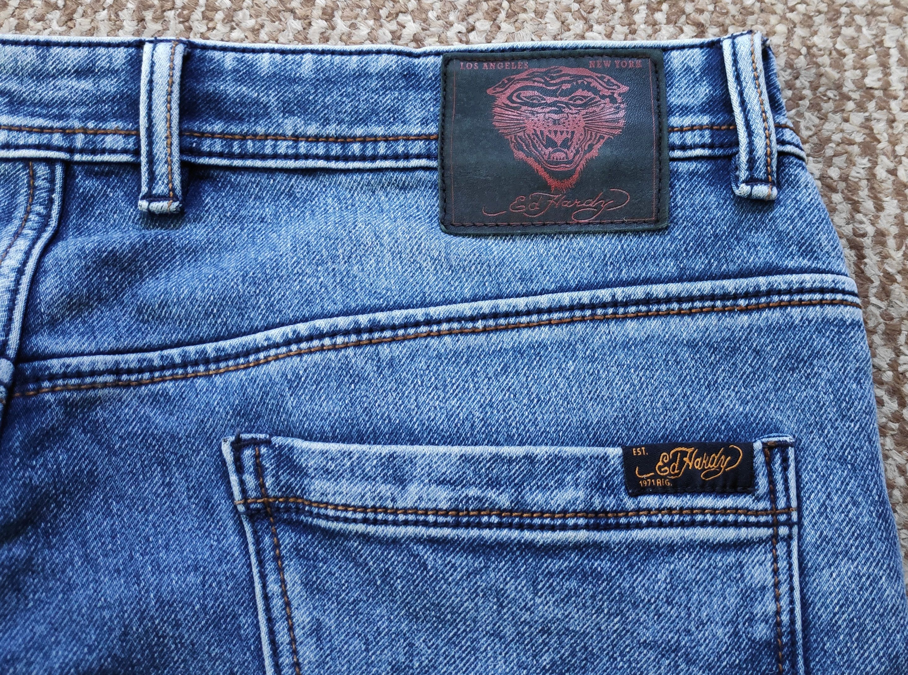Ed Hardy Ed Hardy Stretch Slim Skinny Denim Jeans Sweatpants Size US 38 / EU 54 - 5 Thumbnail