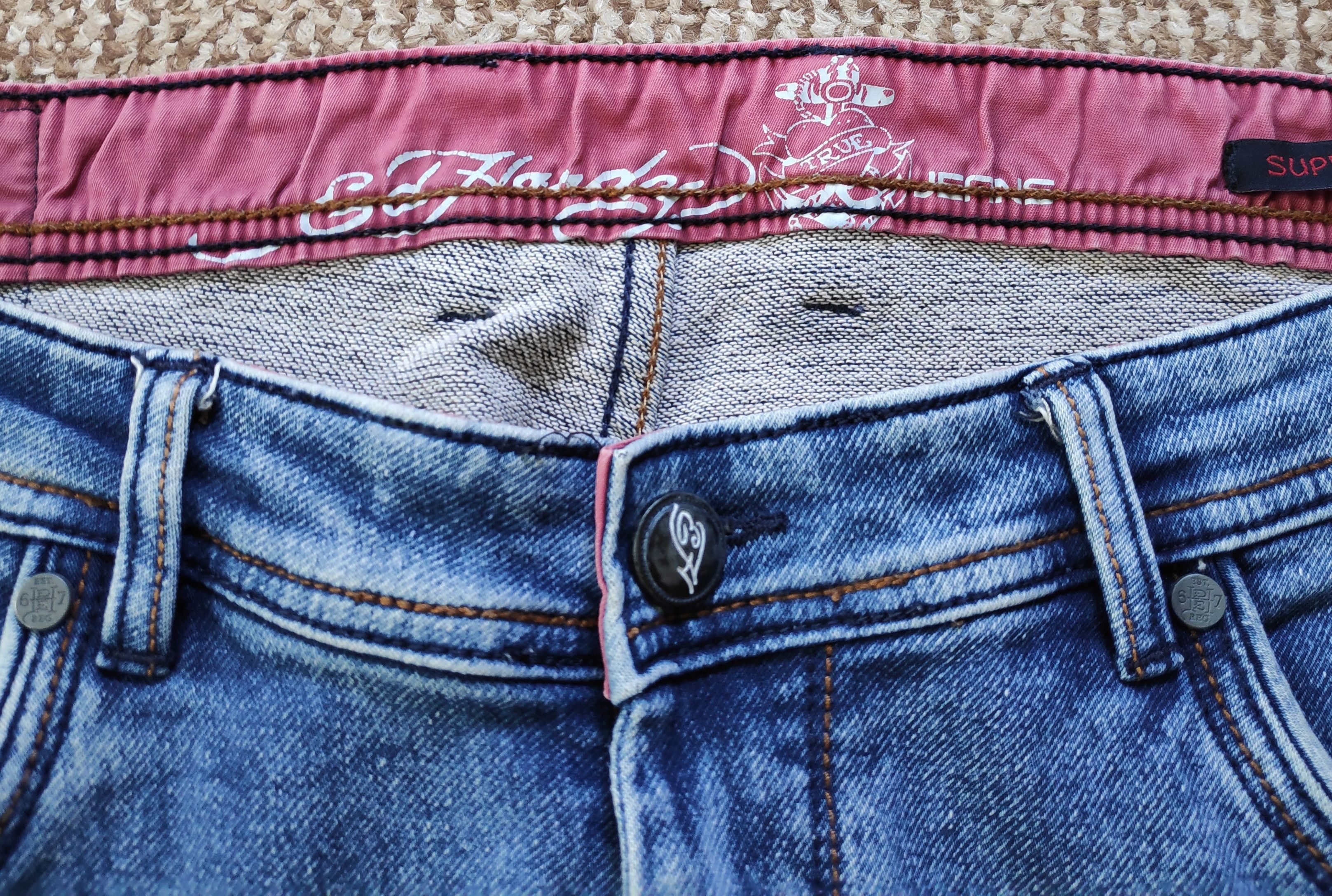 Ed Hardy Ed Hardy Stretch Slim Skinny Denim Jeans Sweatpants Size US 38 / EU 54 - 10 Thumbnail