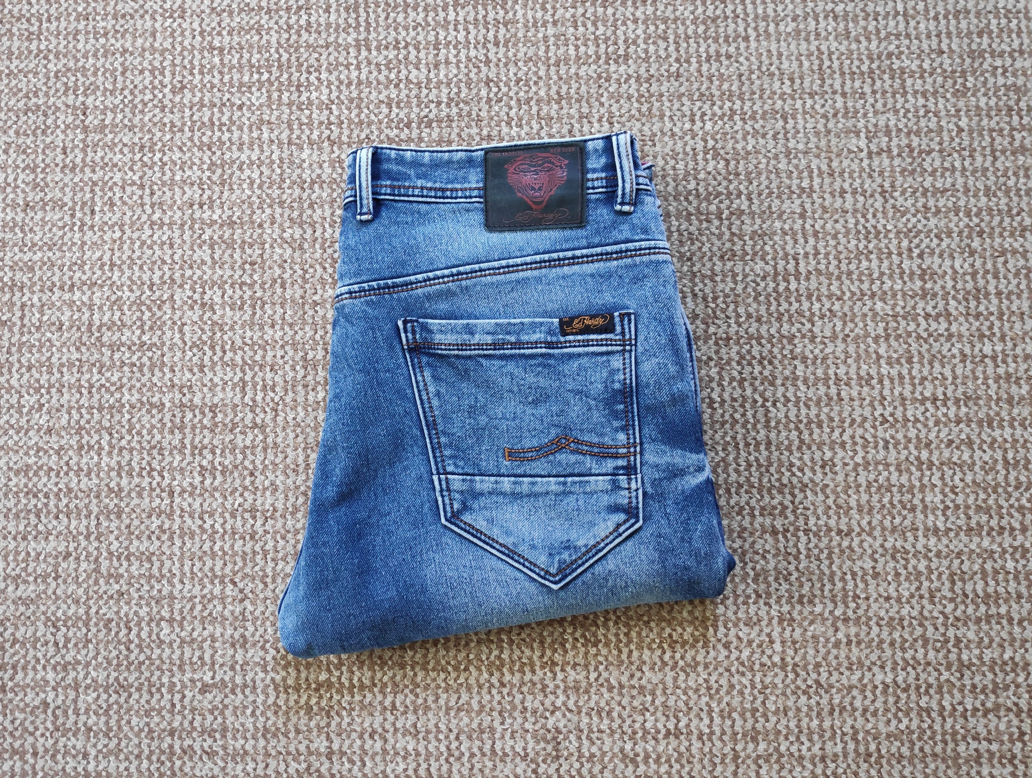 Ed Hardy Ed Hardy Stretch Slim Skinny Denim Jeans Sweatpants Size US 38 / EU 54 - 3 Thumbnail