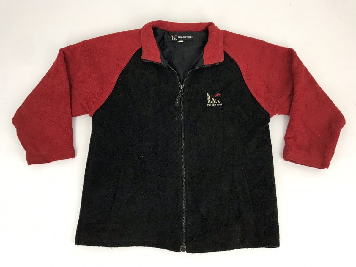 Japanese Brand Vintage R.N.Y Run New York Fleece Quilted Inner Sweatshirt Size M / US 6-8 / IT 42-44 - 2 Thumbnail