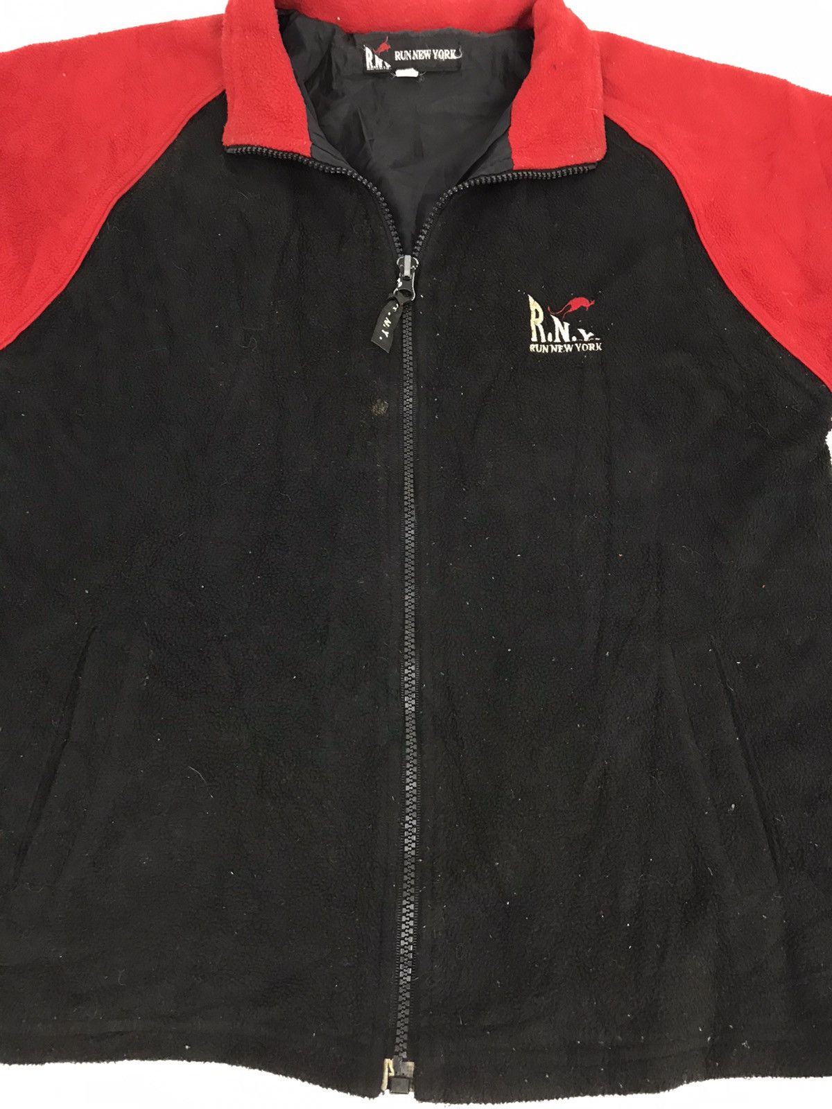 Japanese Brand Vintage R.N.Y Run New York Fleece Quilted Inner Sweatshirt Size M / US 6-8 / IT 42-44 - 3 Thumbnail