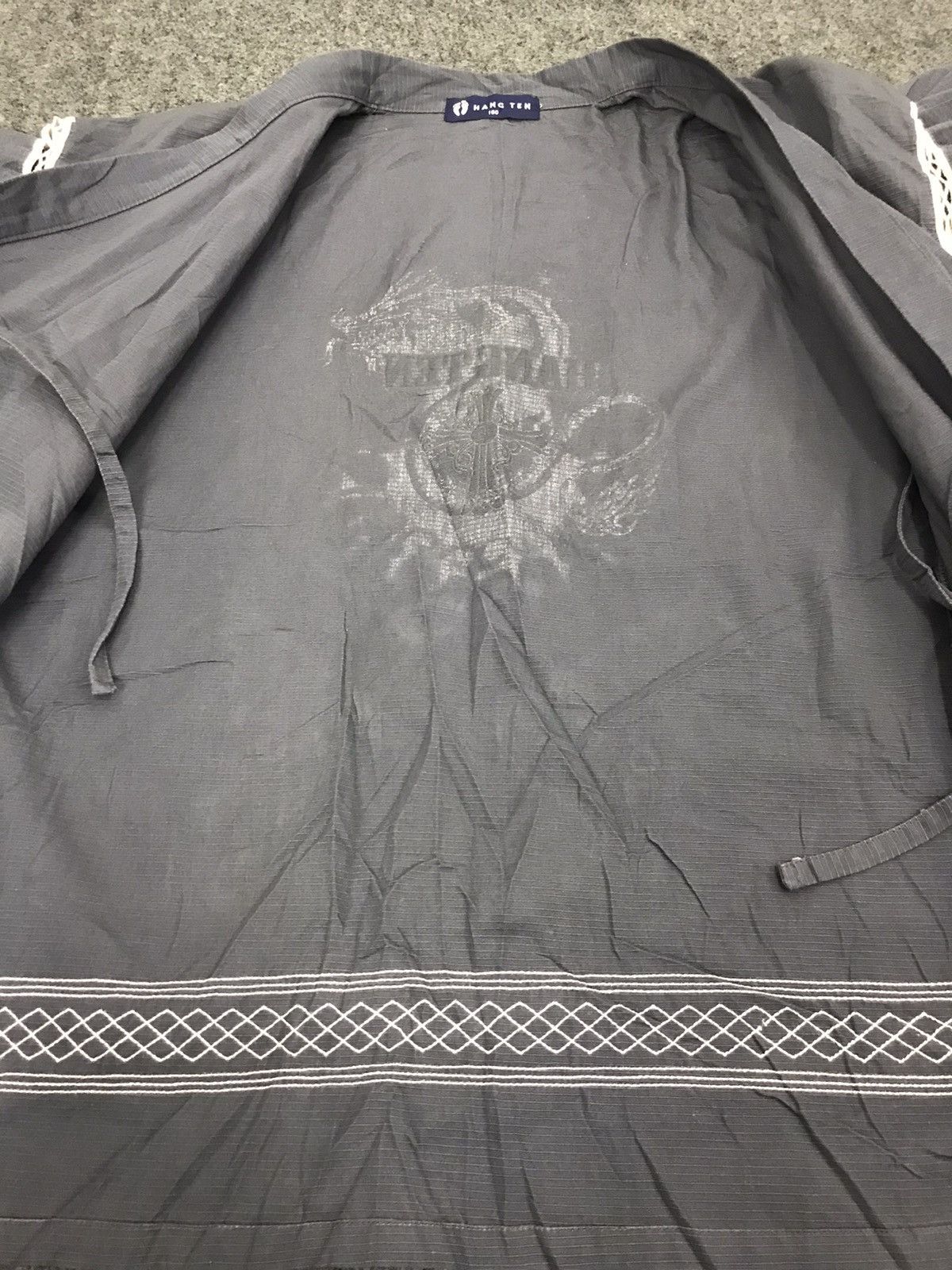 Hang Ten Rare Kimono Noragi Jinbei Japanese Skull H817 Hang Ten Size US M / EU 48-50 / 2 - 4 Thumbnail