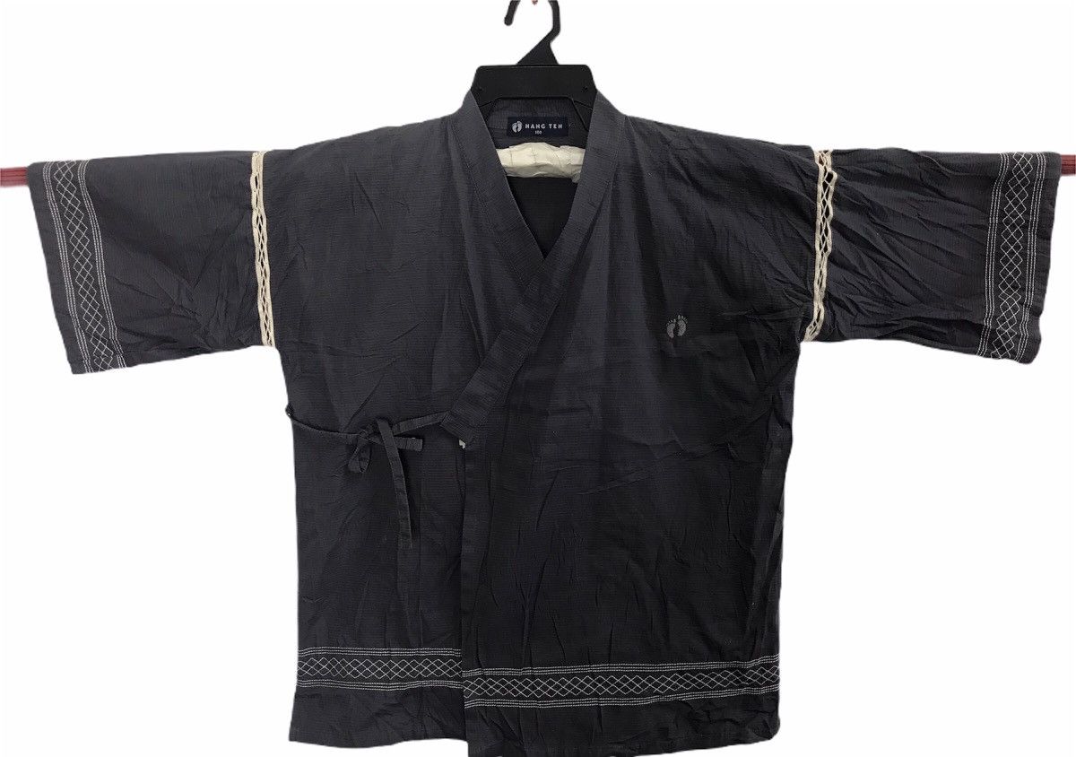 Hang Ten Rare Kimono Noragi Jinbei Japanese Skull H817 Hang Ten Size US M / EU 48-50 / 2 - 2 Thumbnail