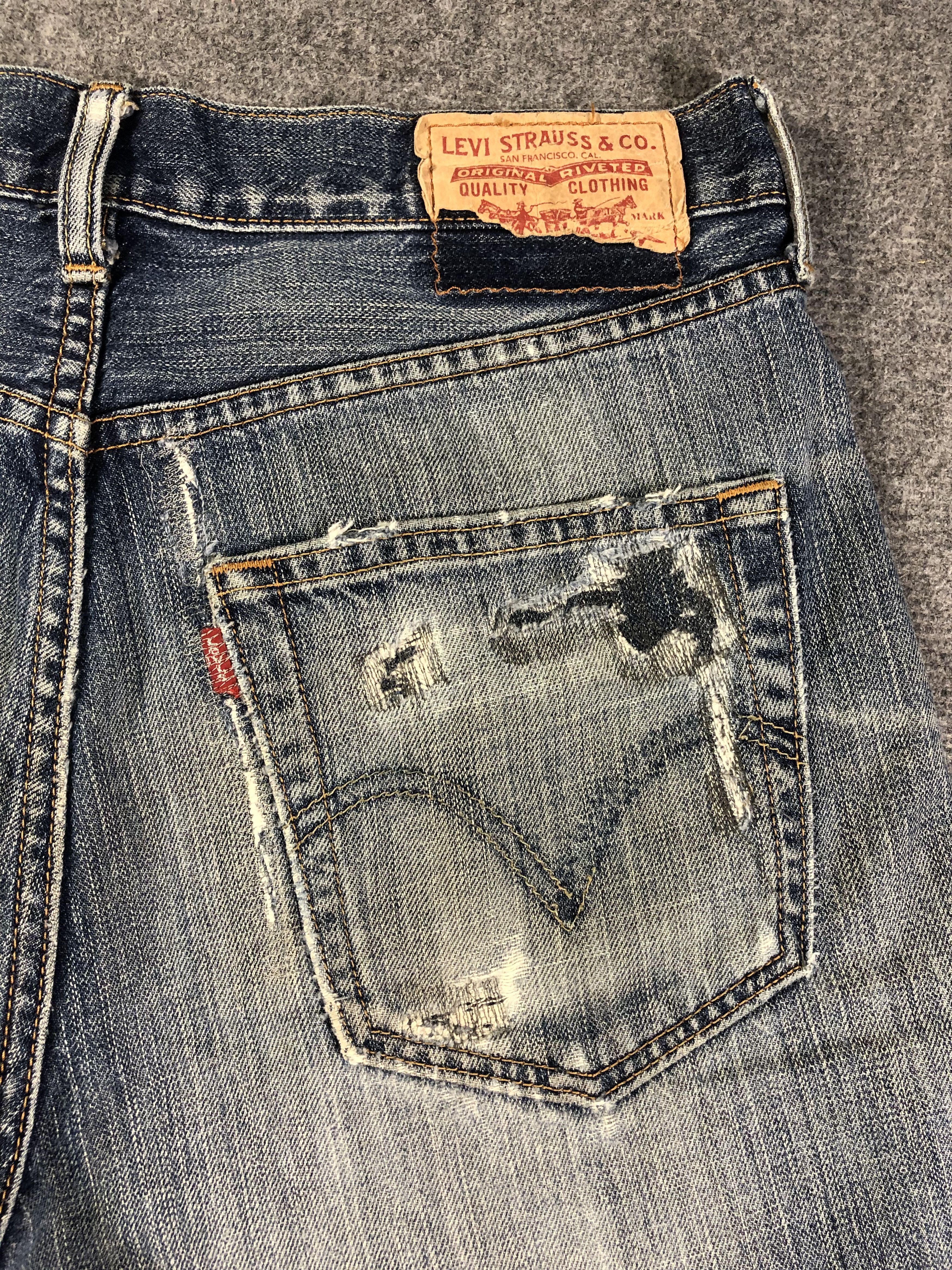 Levi's Levis Distressed Jeans 34x28.5 Size US 34 / EU 50 - 13 Thumbnail