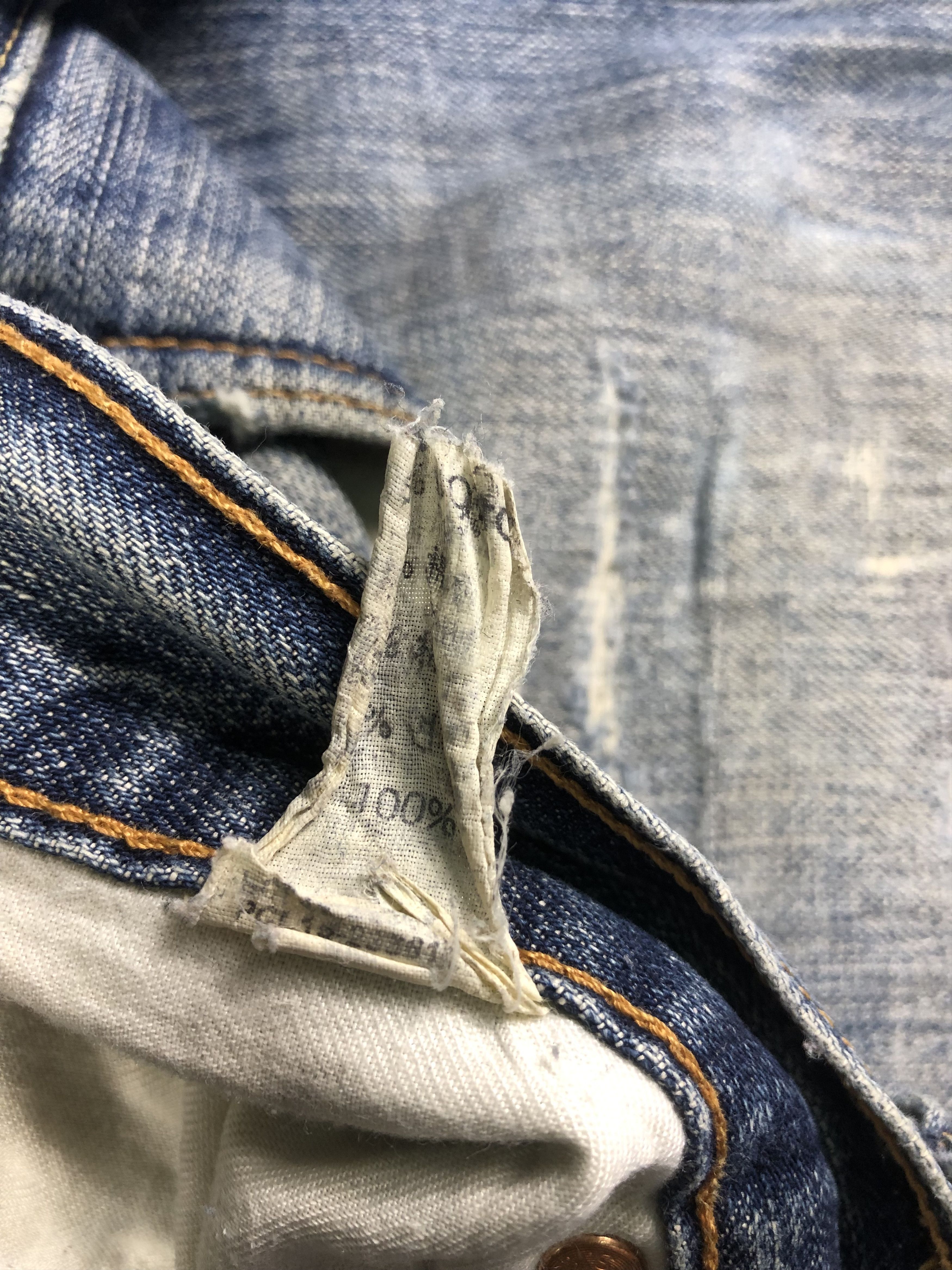 Levi's Levis Distressed Jeans 34x28.5 Size US 34 / EU 50 - 5 Thumbnail