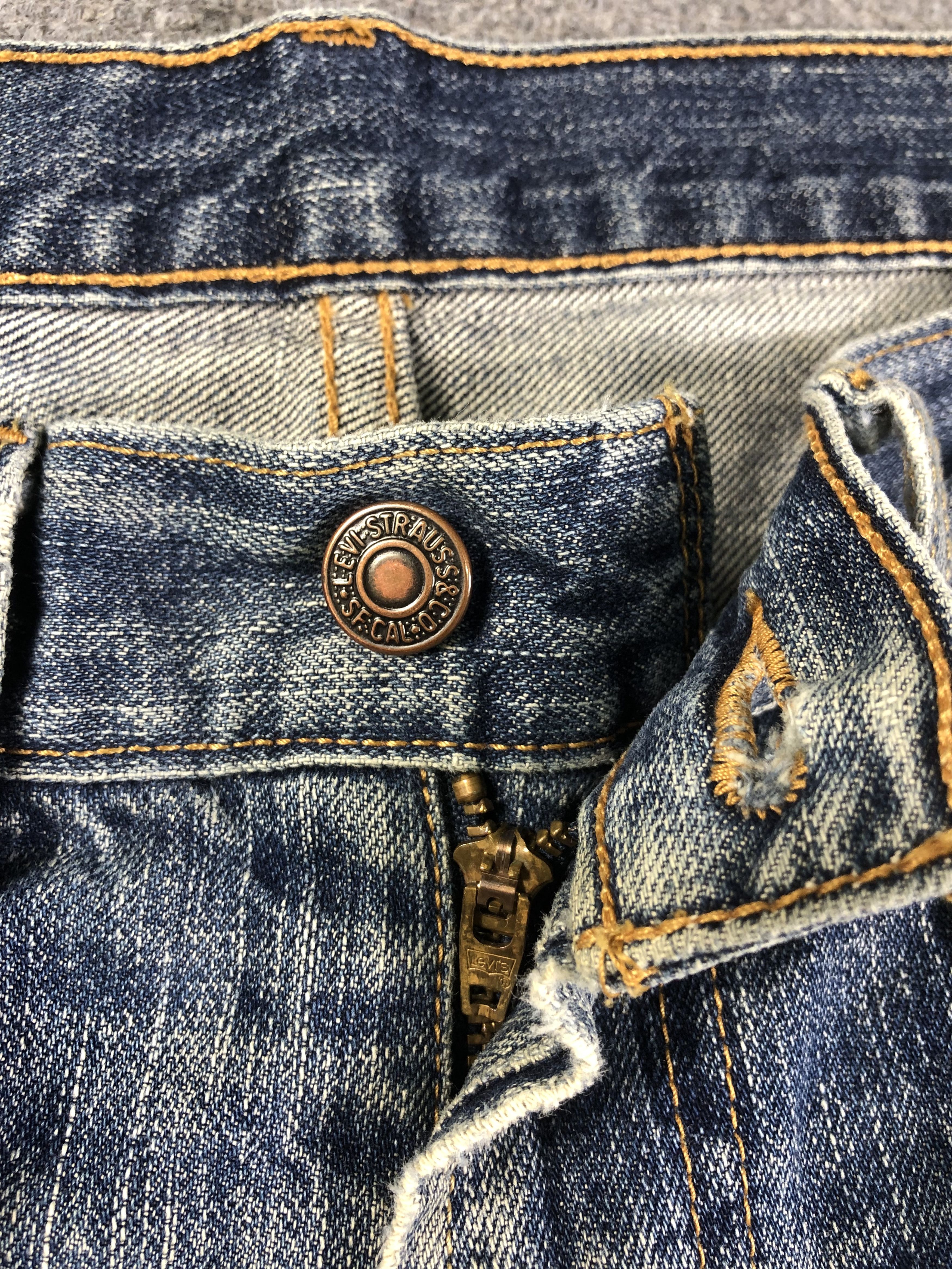 Levi's Levis Distressed Jeans 34x28.5 Size US 34 / EU 50 - 3 Thumbnail