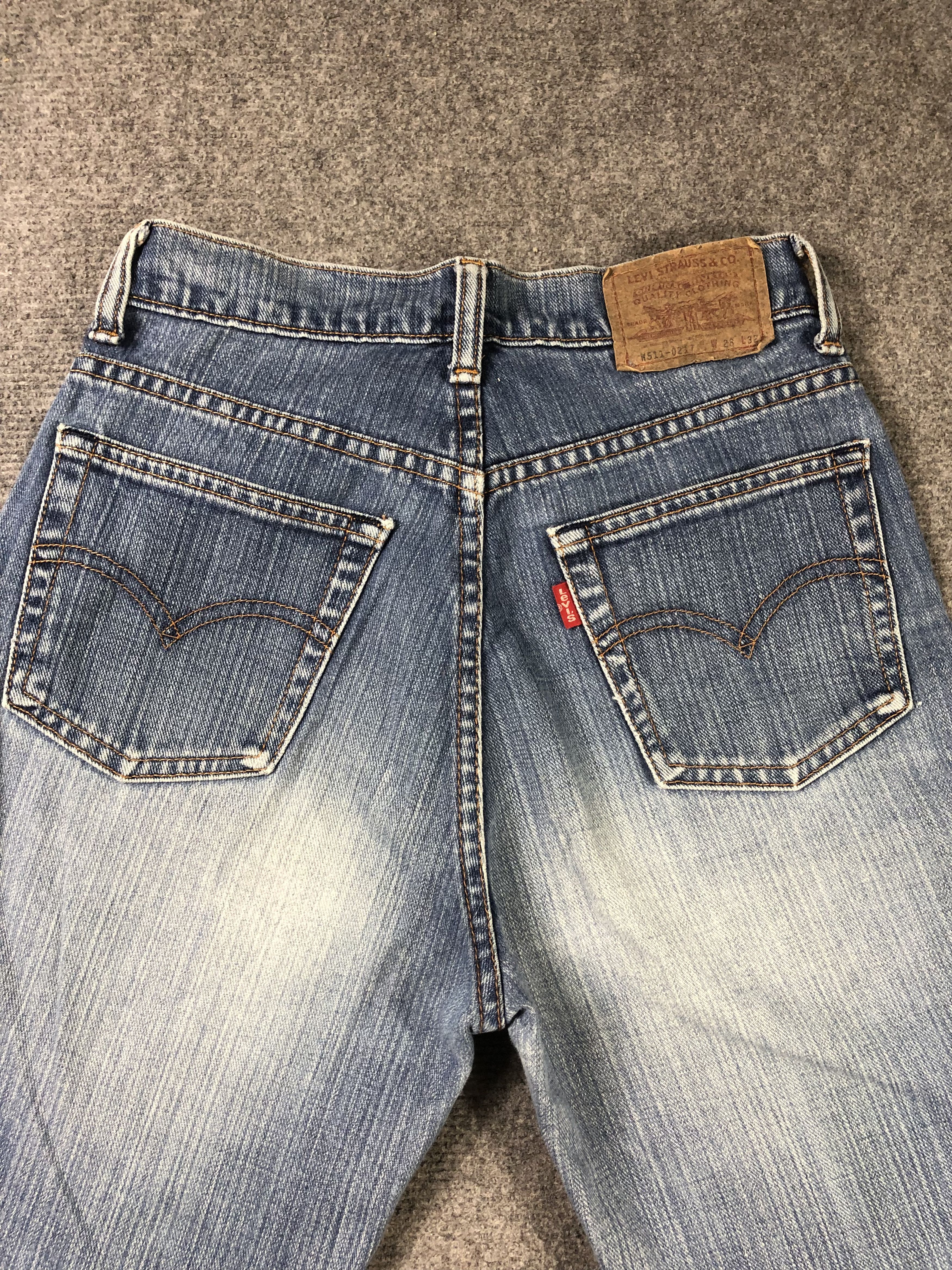 Levi's Faded Blue Levis 511 Denim Jeans 26x29 Size US 26 / EU 42 - 9 Thumbnail