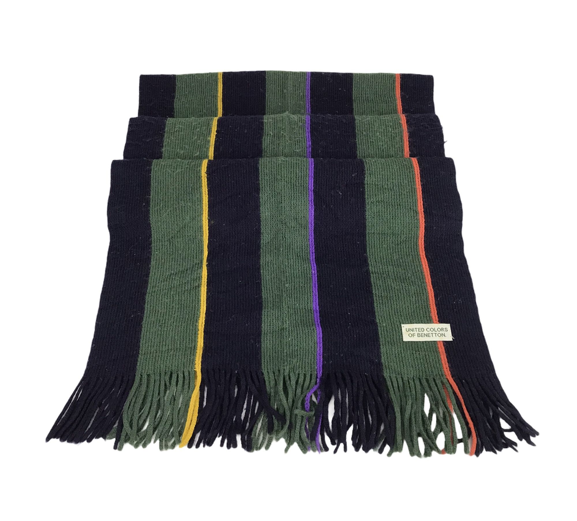 United Colors Of Benetton United Colors of Benetton Ucb Multi Colour Striped Wool Size ONE SIZE - 1 Thumbnail