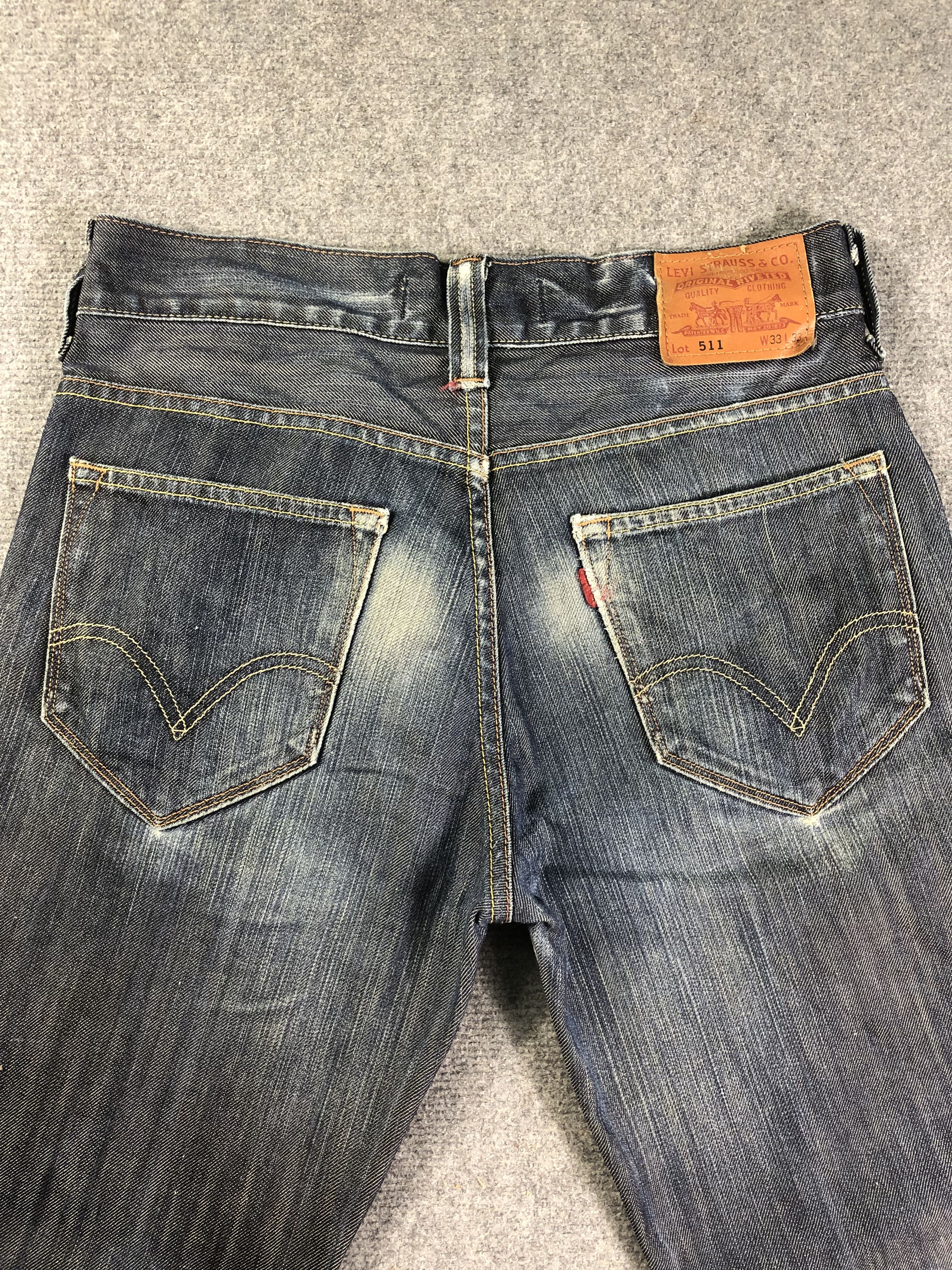 Levi's Levis 511 Slim Denim Jeans 34x30 Size US 34 / EU 50 - 12 Thumbnail