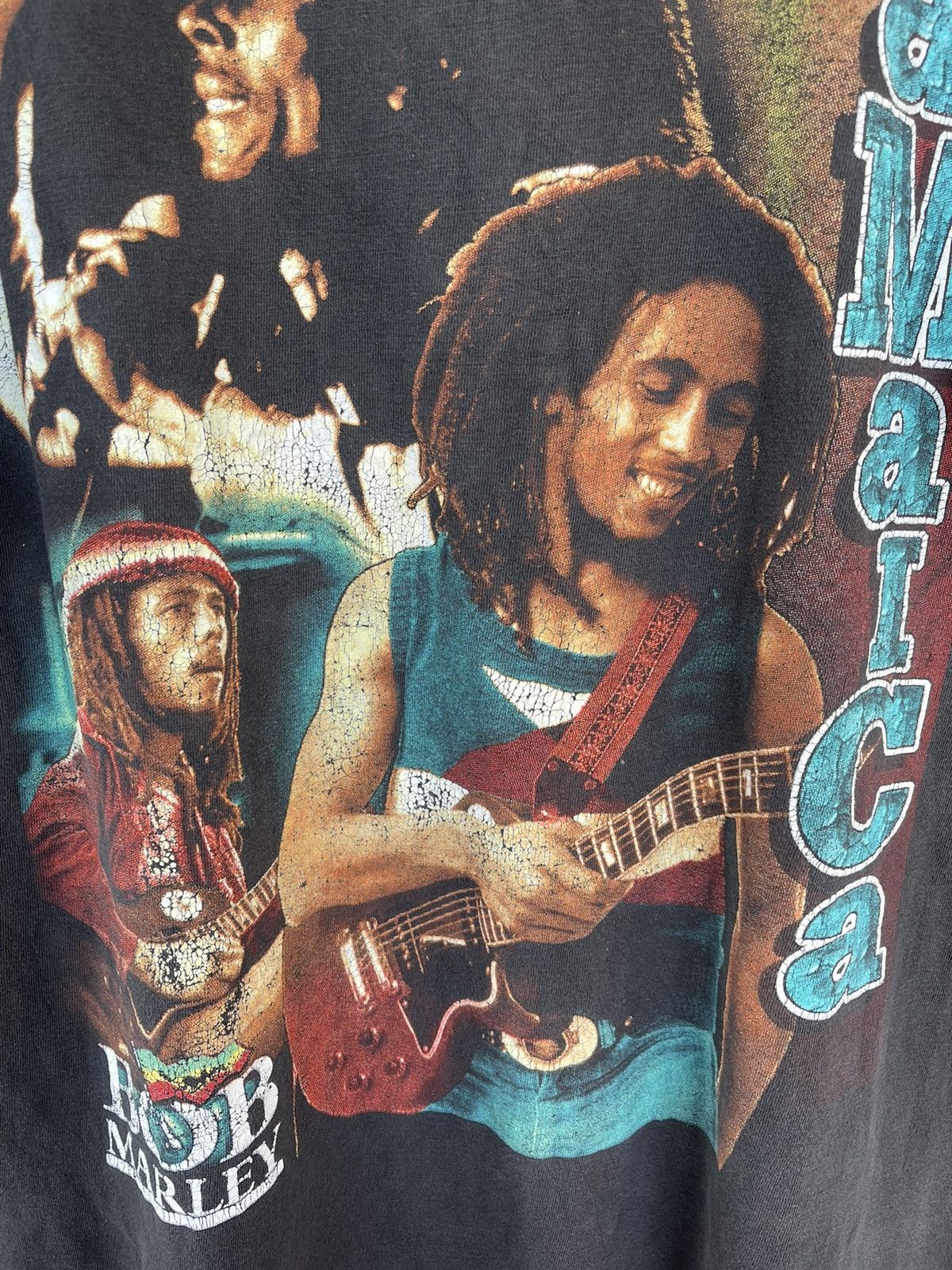 Bob Marley Rare Vintage Bob Marley Rap tees Size US XL / EU 56 / 4 - 10 Thumbnail