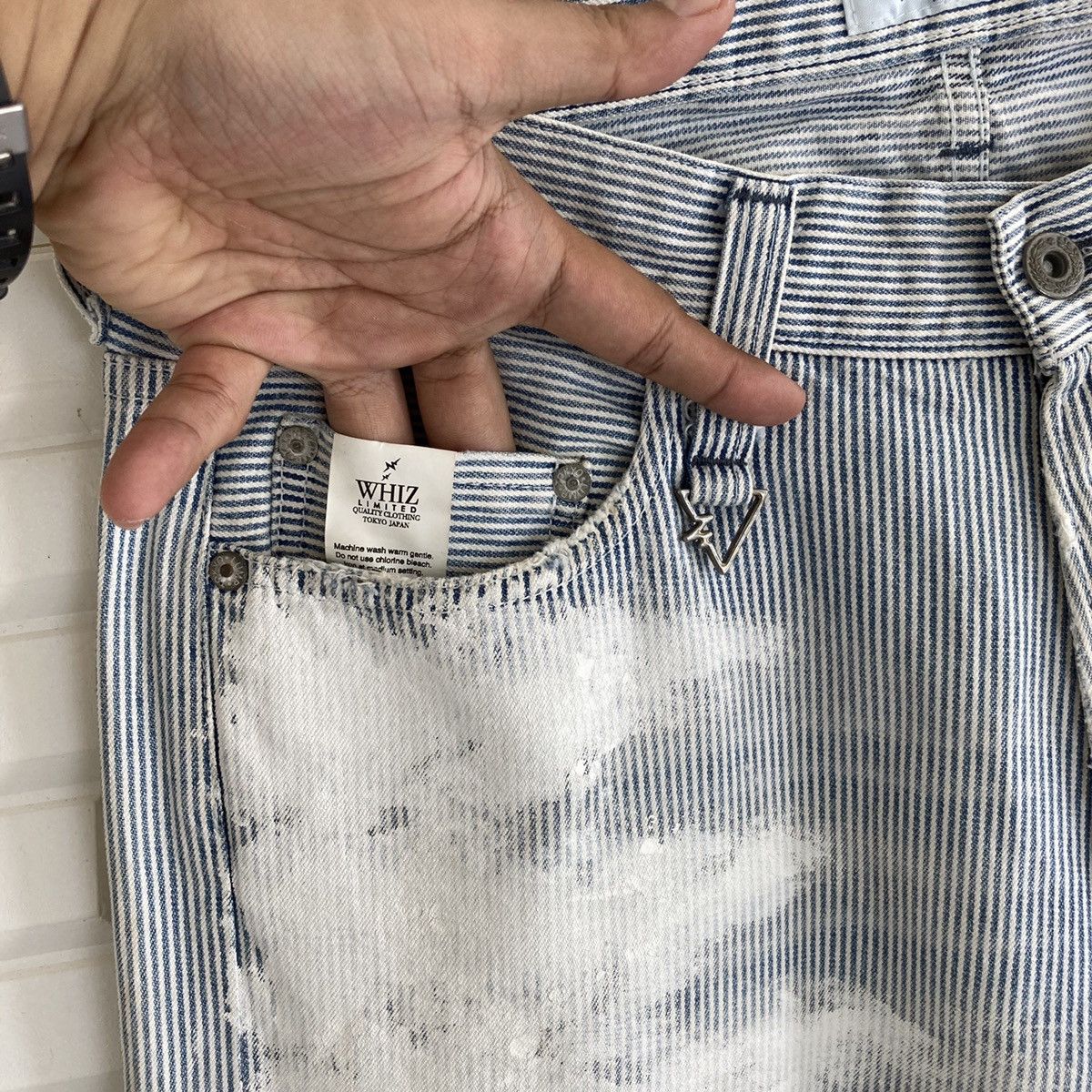 WHIZ LIMITED 🔥LAST PRICE🔥 Whiz Limited By Painted Blue Stripes Size US 32 / EU 48 - 4 Thumbnail