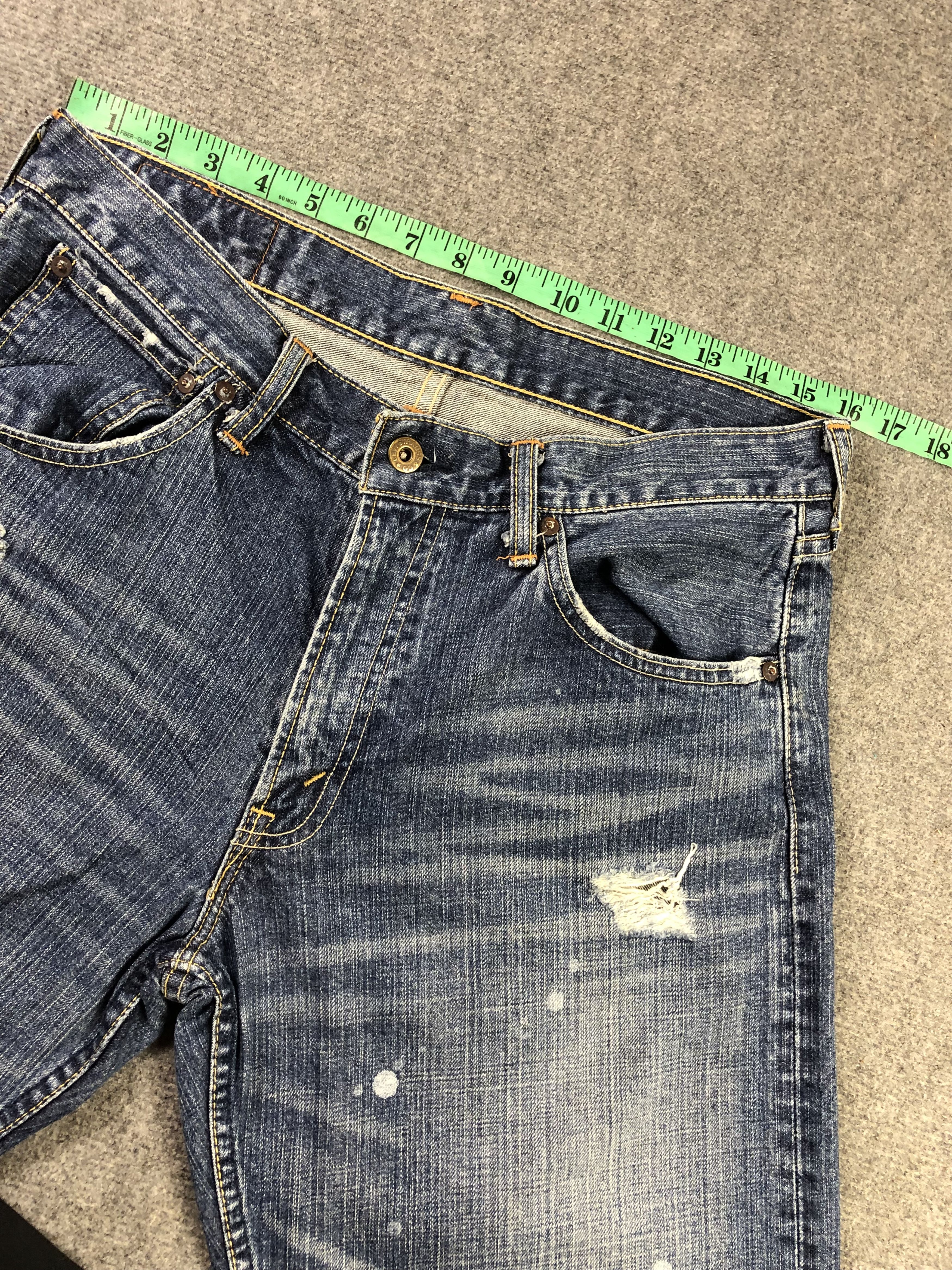 Levi's Faded Blue Levis 503 Short Jeans 34x18 Size US 34 / EU 50 - 6 Thumbnail