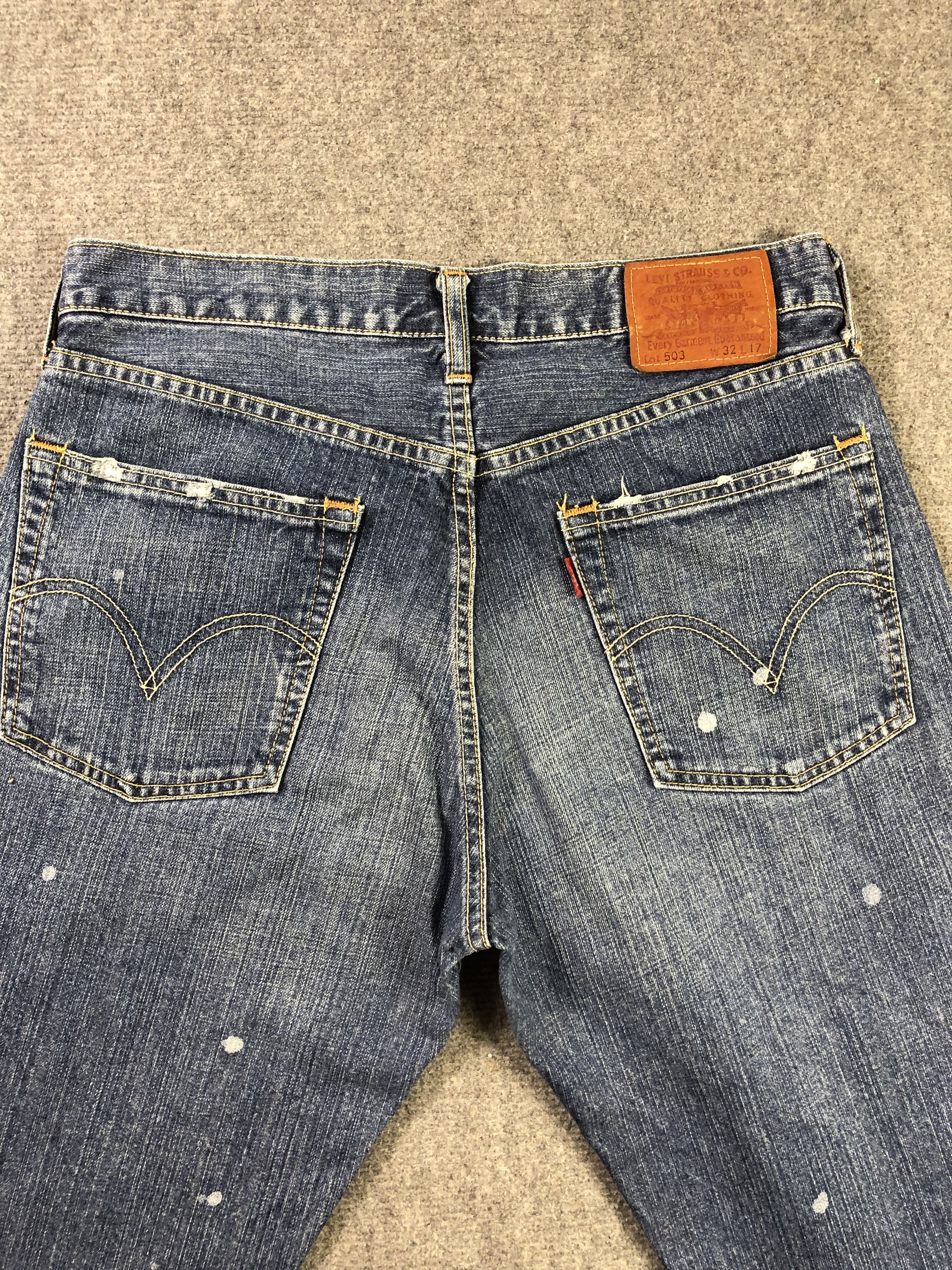Levi's Faded Blue Levis 503 Short Jeans 34x18 Size US 34 / EU 50 - 10 Thumbnail