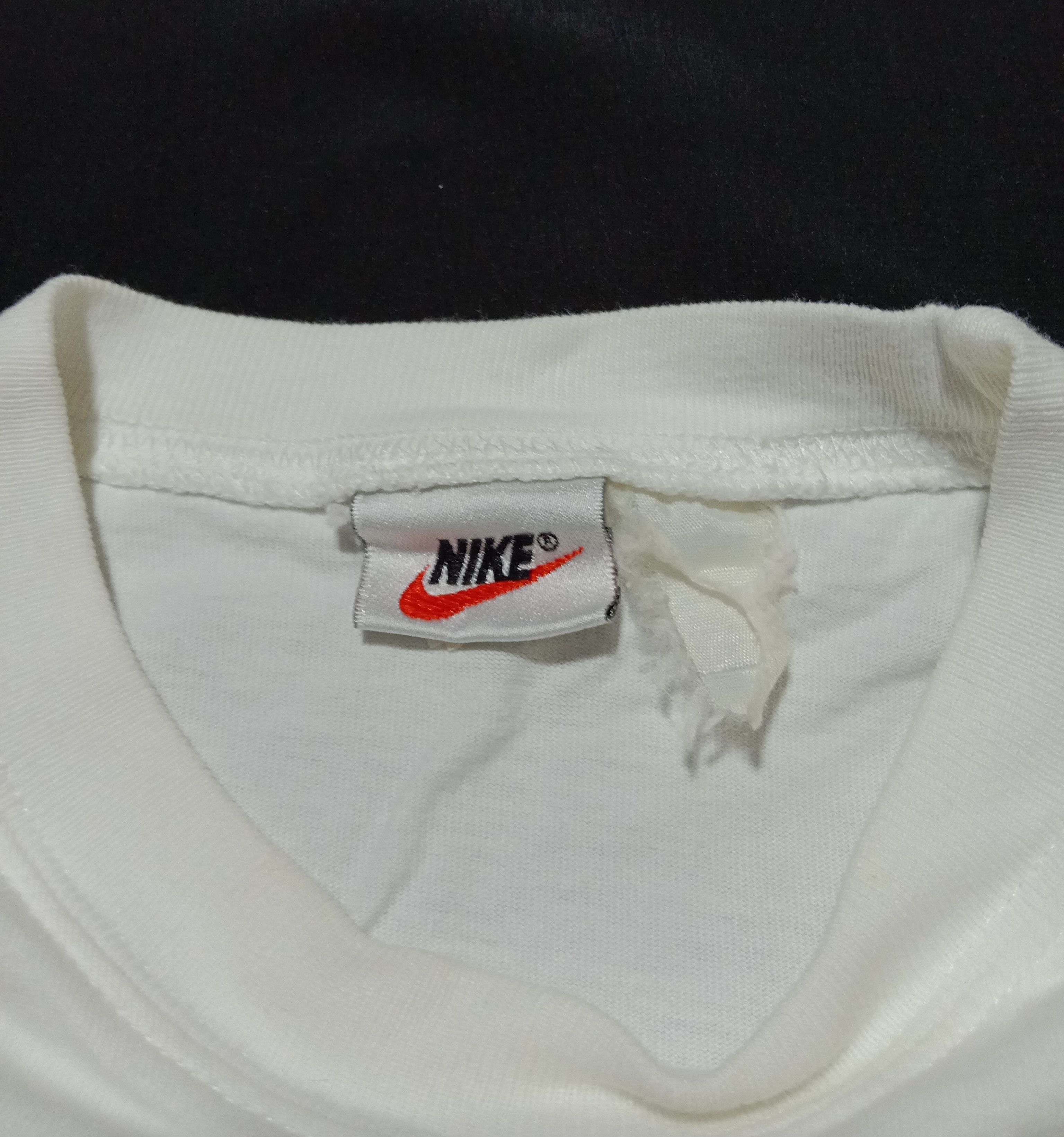 Nike × Vintage Vintage 90s Nike Swoosh Big Logo Rare Minimalist Size US S / EU 44-46 / 1 - 3 Thumbnail