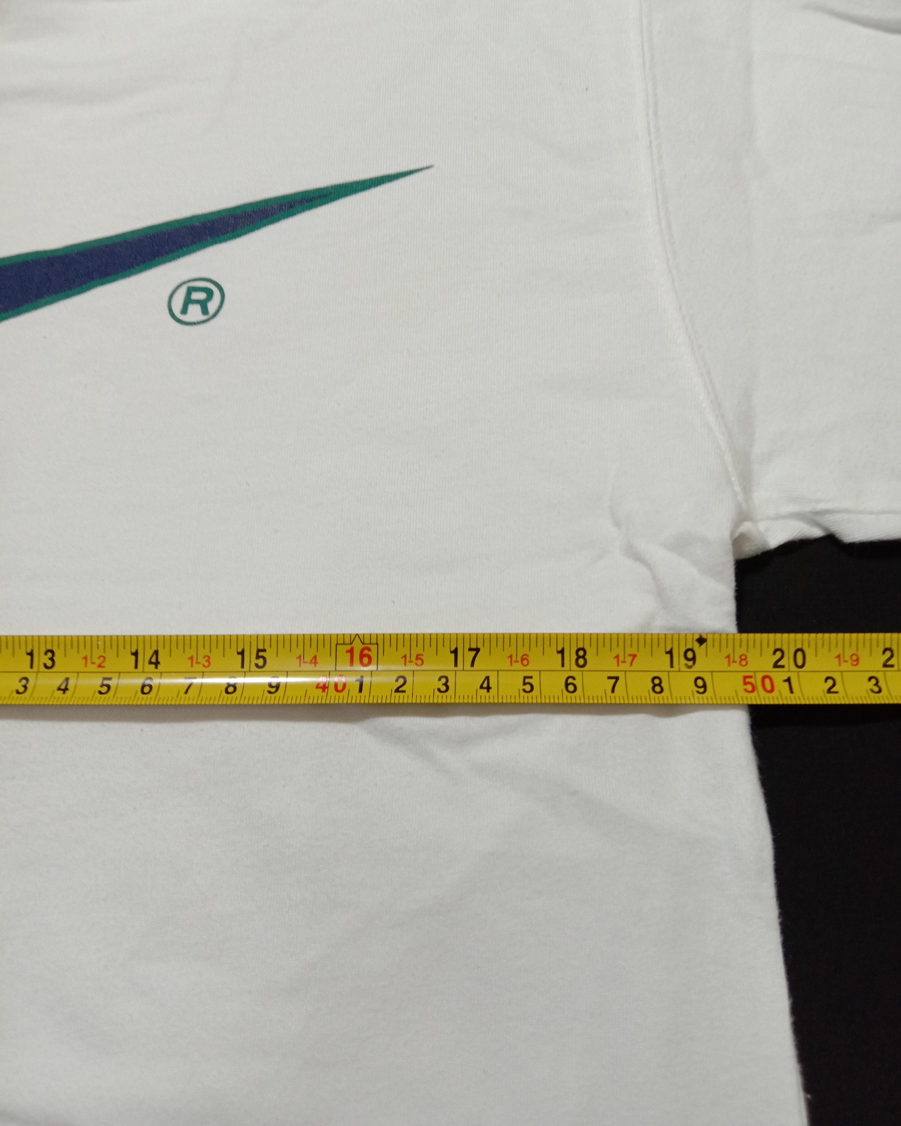 Nike × Vintage Vintage 90s Nike Swoosh Big Logo Rare Minimalist Size US S / EU 44-46 / 1 - 6 Thumbnail