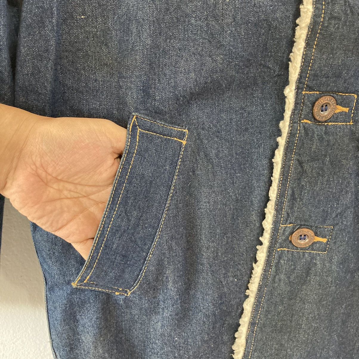 Japanese Brand Japanese Sherpa Denim Jacket Size US M / EU 48-50 / 2 - 8 Thumbnail