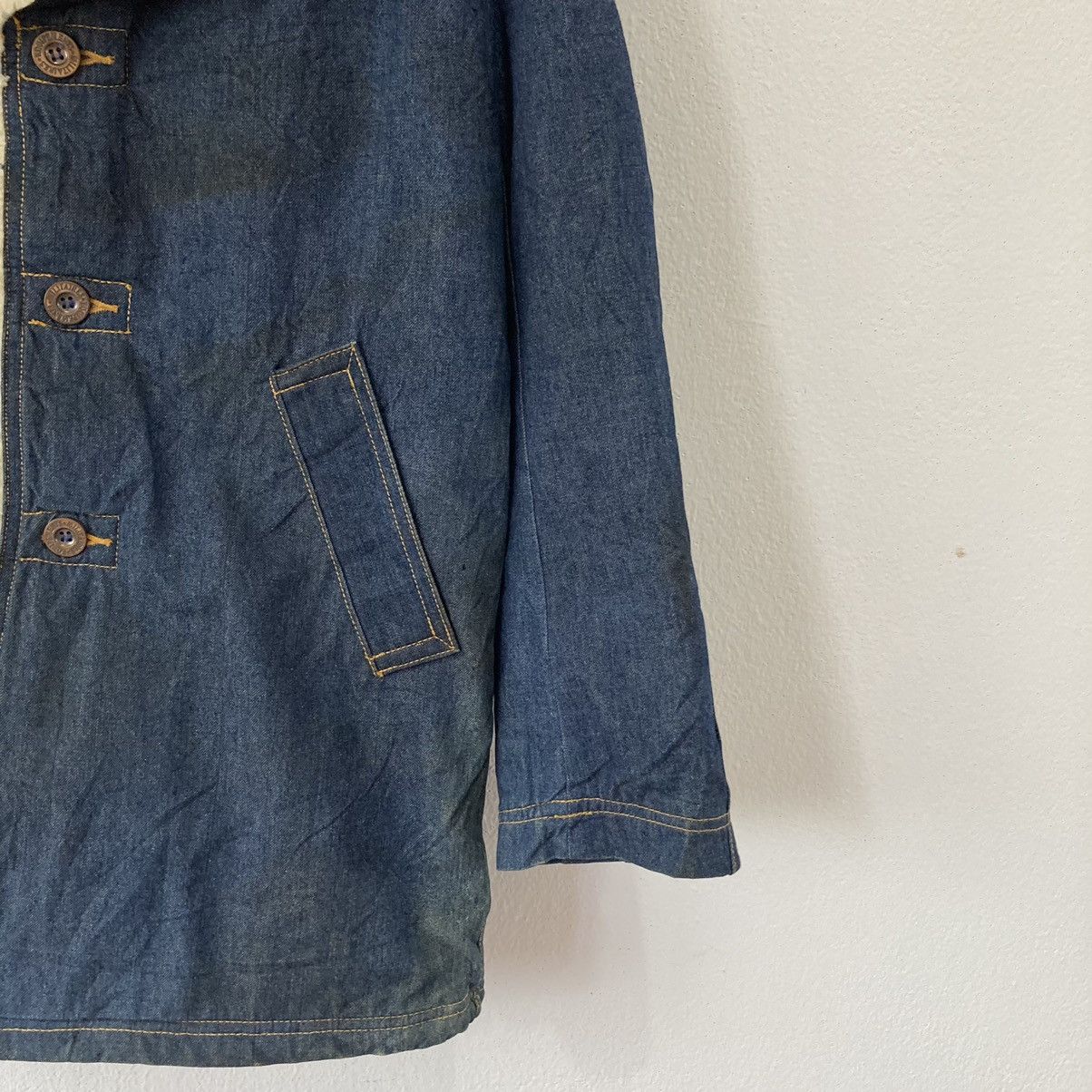 Japanese Brand Japanese Sherpa Denim Jacket Size US M / EU 48-50 / 2 - 5 Thumbnail