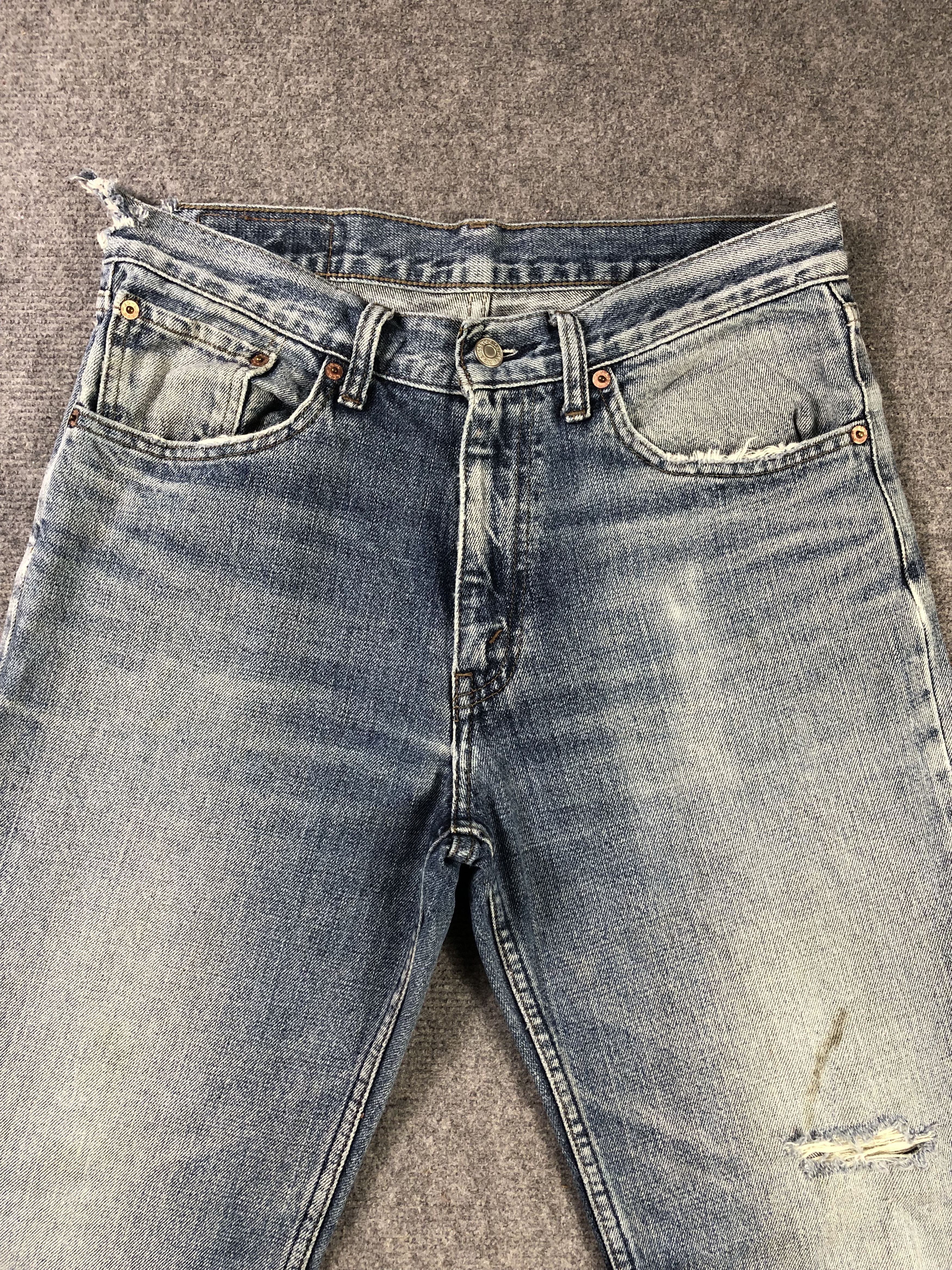 Levi's Levis 533 Faded Blue Denim Jeans 31x30 Size US 31 - 2 Thumbnail
