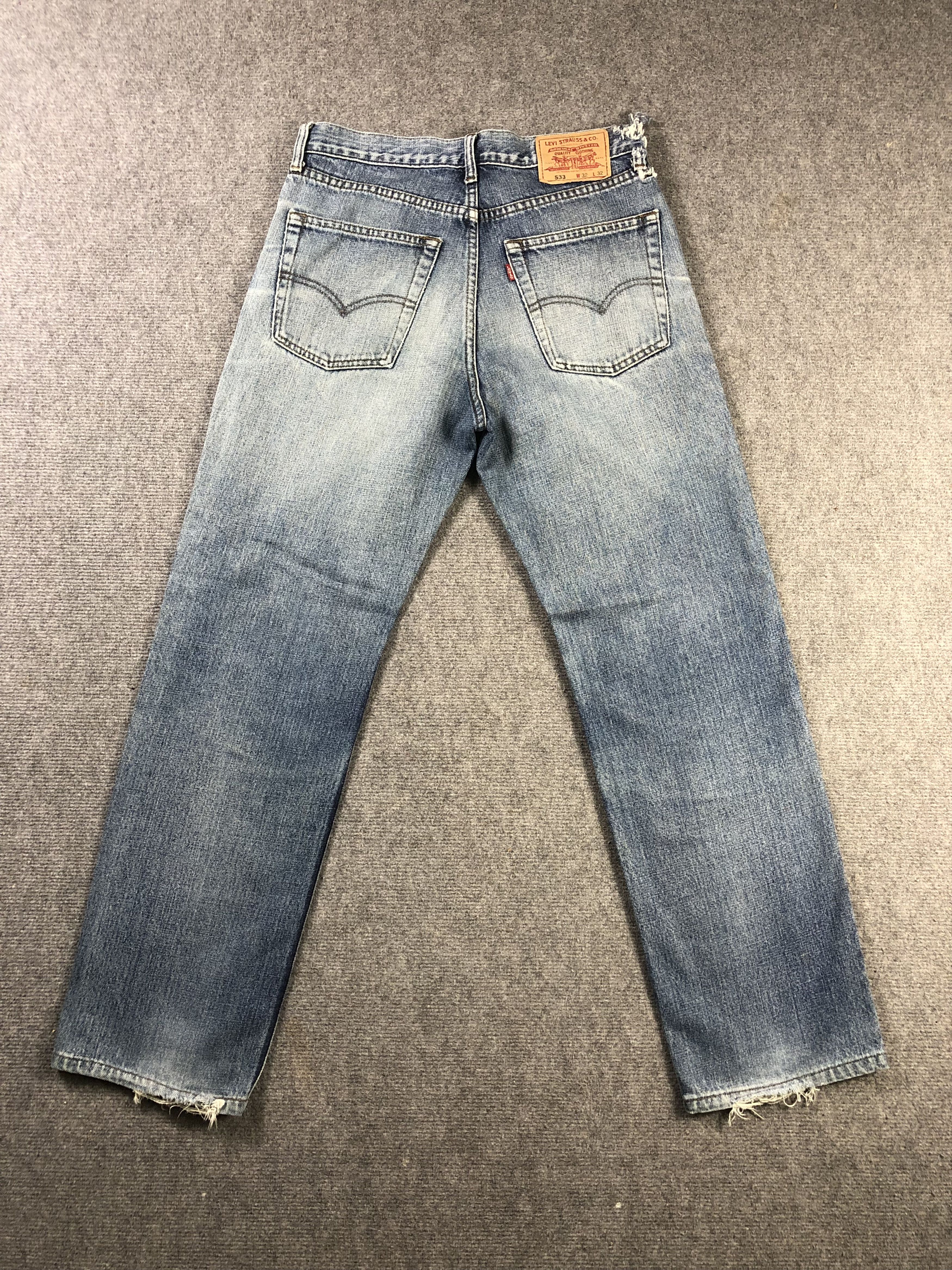 Levi's Levis 533 Faded Blue Denim Jeans 31x30 Size US 31 - 14 Thumbnail