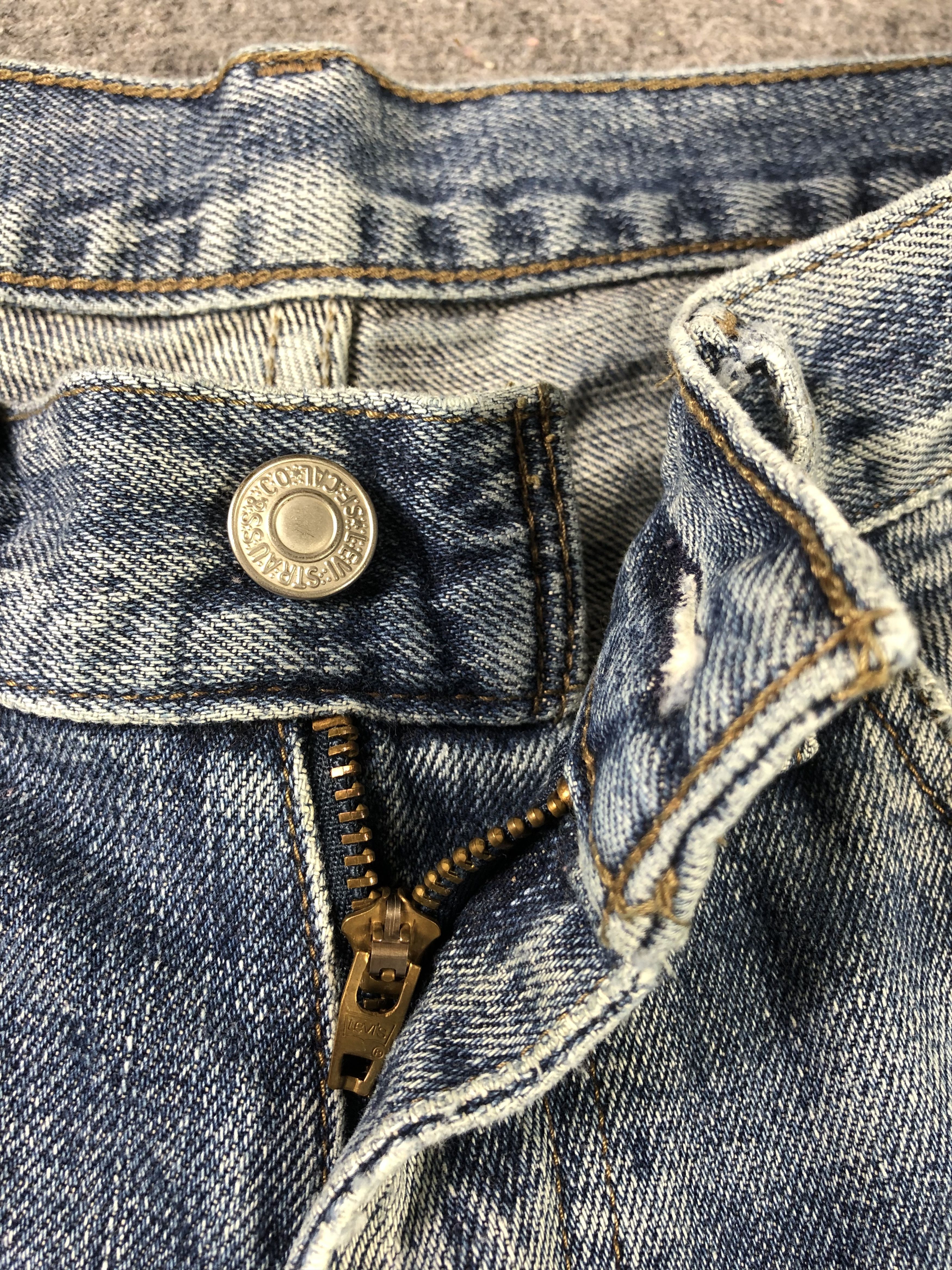 Levi's Levis 533 Faded Blue Denim Jeans 31x30 Size US 31 - 3 Thumbnail