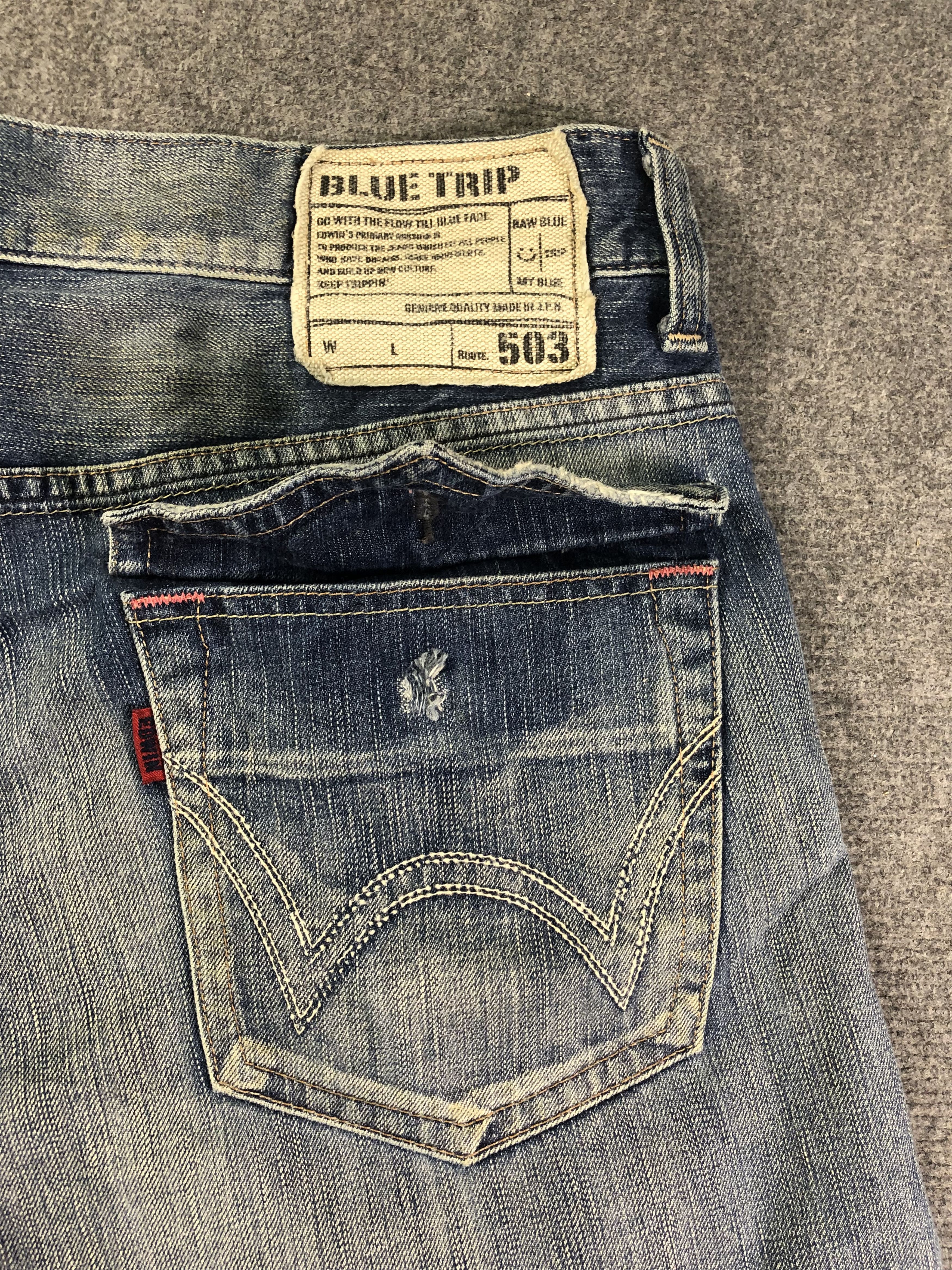 Edwin Edwin Blue Trip Jeans 37x29 Size US 37 - 11 Thumbnail