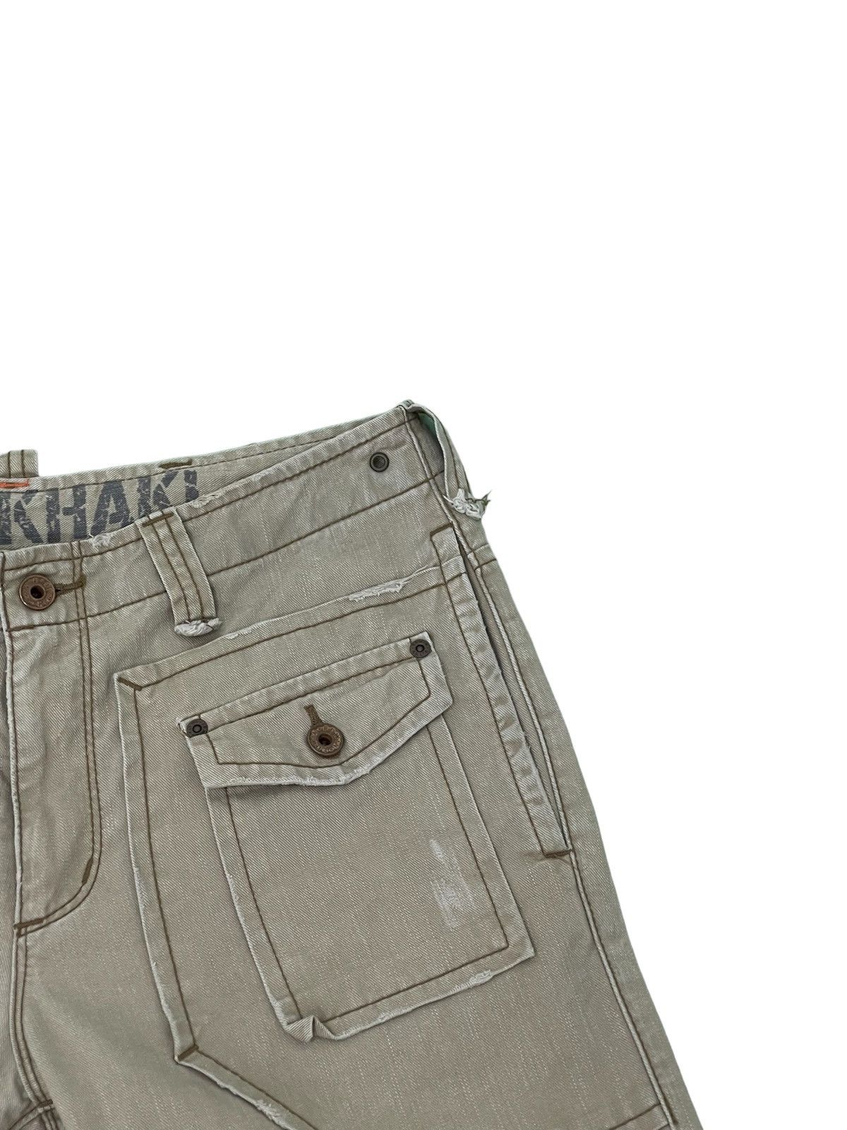 Japanese Brand Flare Jeans Edwin 505 Khaki Boot Cut 2🟦2 Size US 31 - 9 Thumbnail