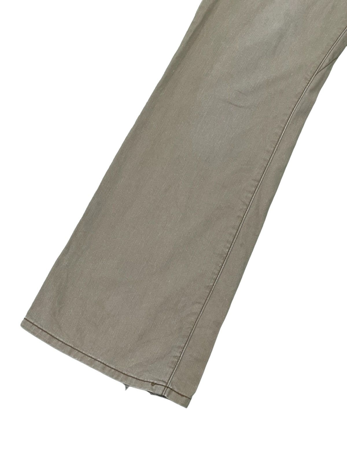 Japanese Brand Flare Jeans Edwin 505 Khaki Boot Cut 2🟦2 Size US 31 - 5 Thumbnail