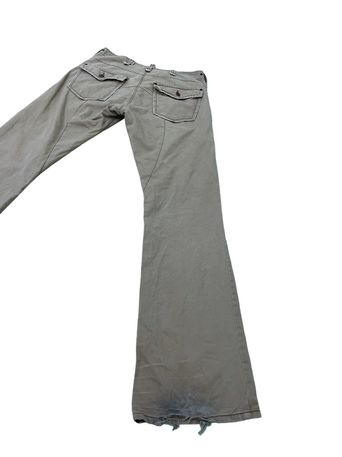 Japanese Brand Flare Jeans Edwin 505 Khaki Boot Cut 2🟦2 Size US 31 - 13 Thumbnail