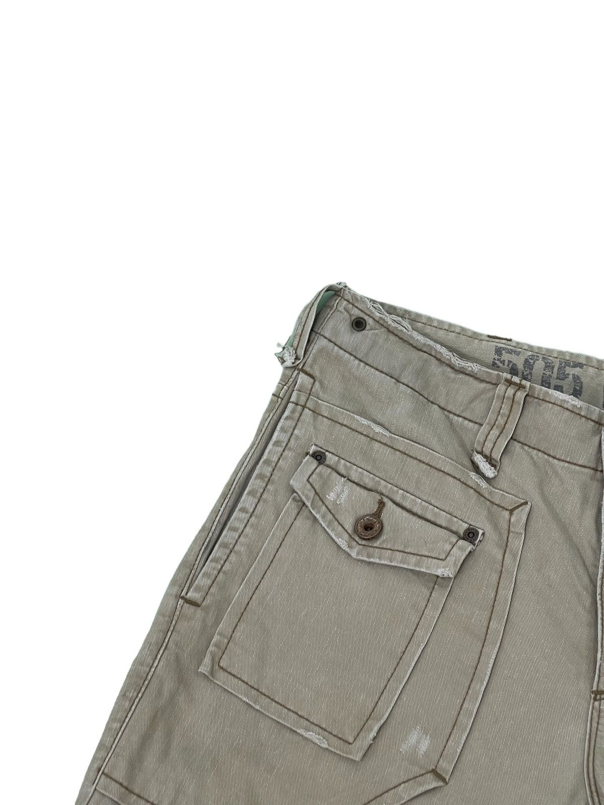 Japanese Brand Flare Jeans Edwin 505 Khaki Boot Cut 2🟦2 Size US 31 - 10 Thumbnail